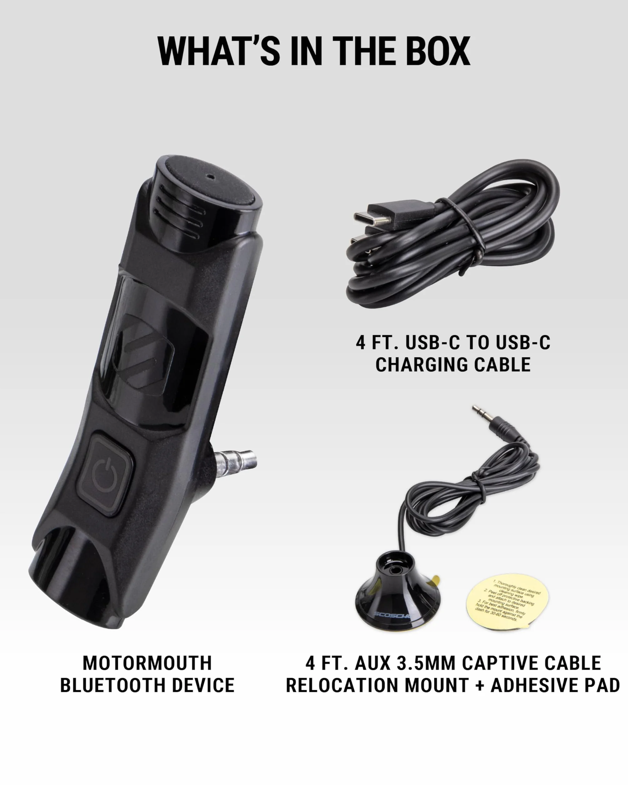 Scosche BTAXS2R zestaw głośnomówiący Bluetooth AUX