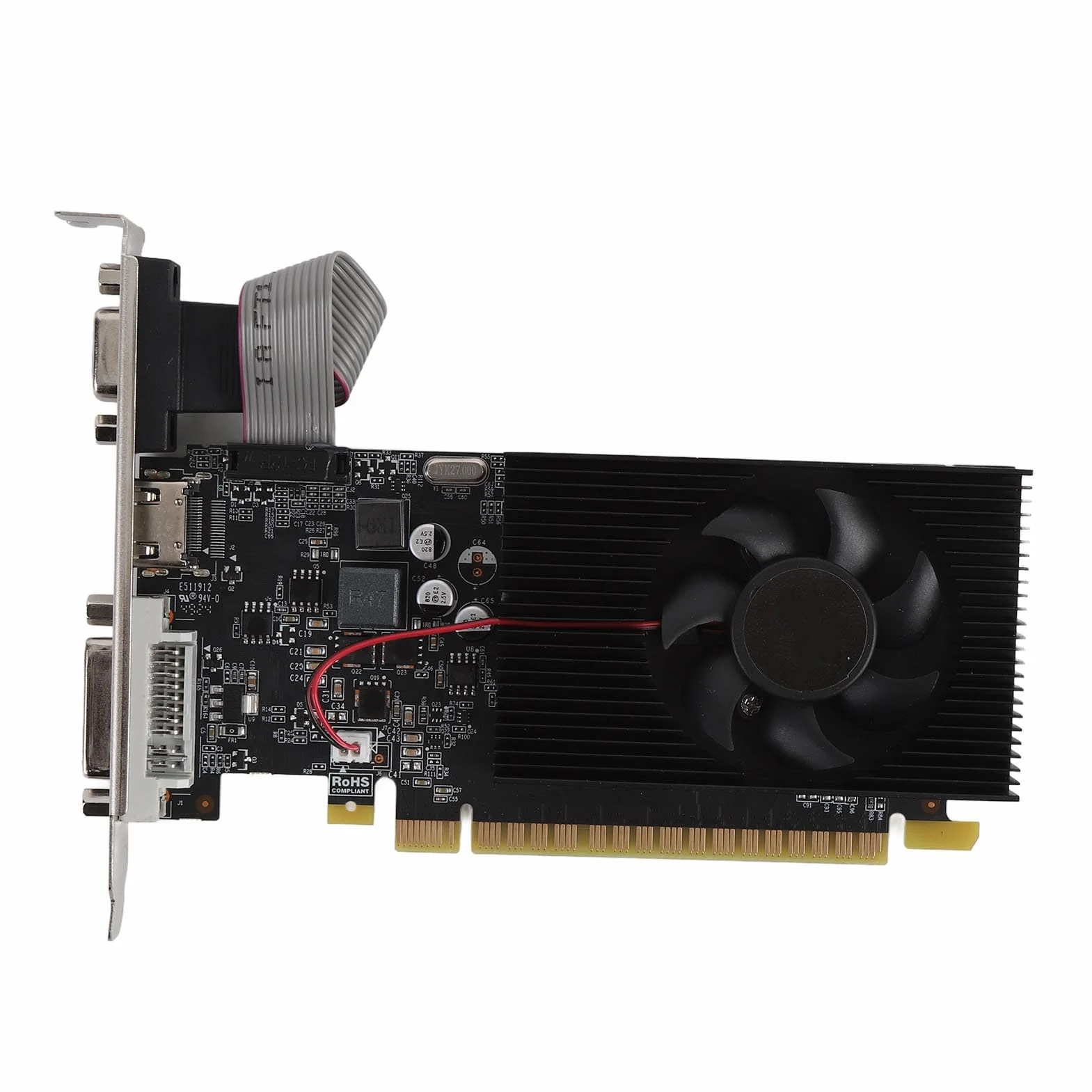 GT740 Graphics Card, 4 GB 128 -Bit DDR3 Memory, DVI VGA HD Multimedia Interface, PCI E 3.0 X16 Karta Wideo Komputerowa z Wentylatorem