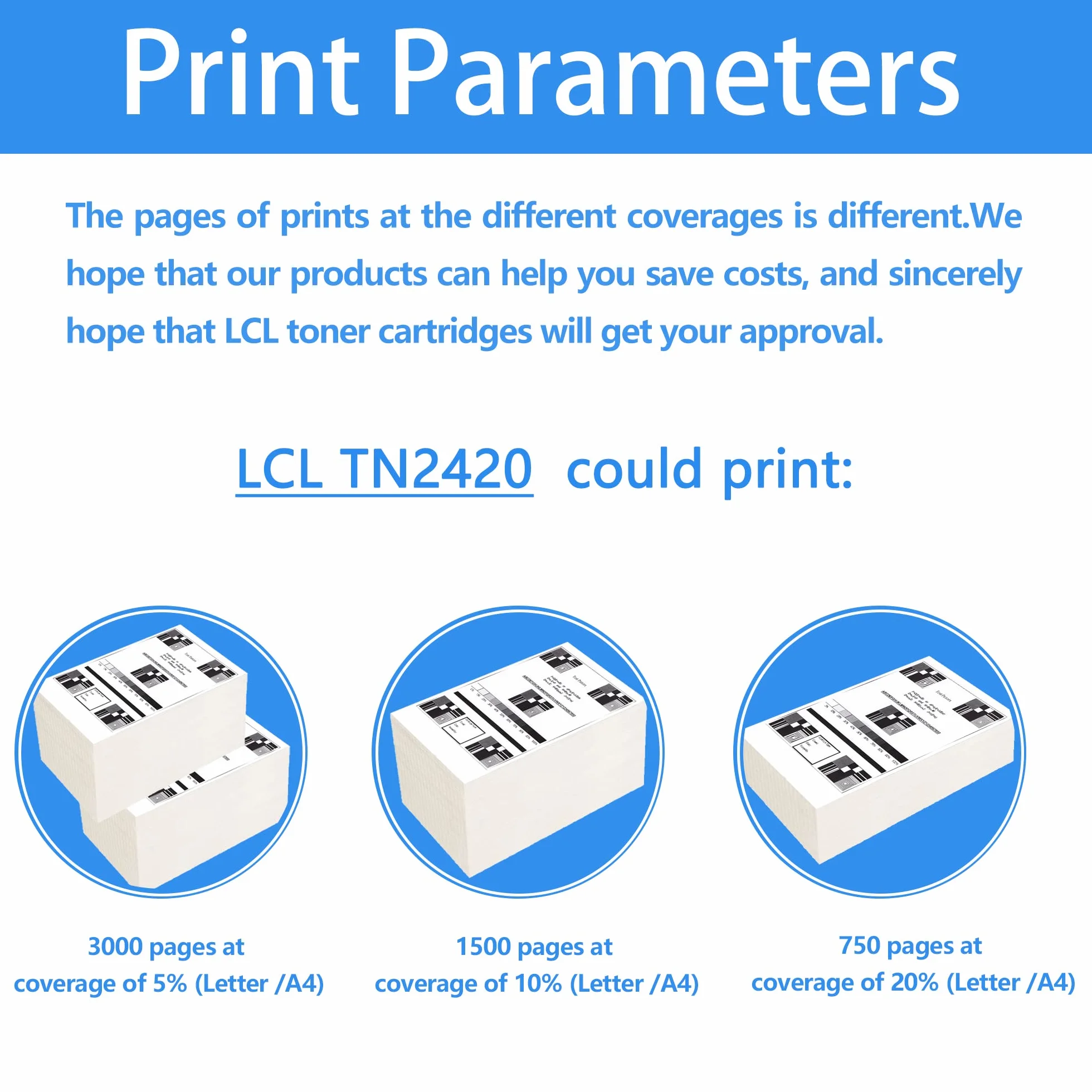 LCL Kaseta z tonerem TN2420 TN-2420 TN2410 TN-2410 3000 stron (2-pak czarny) zamiennik dla Brother HL L2350DW HL-L2310D HL-L2357DW HL-L2375DW HL-L2370DN Brother MFC-L2710D DN