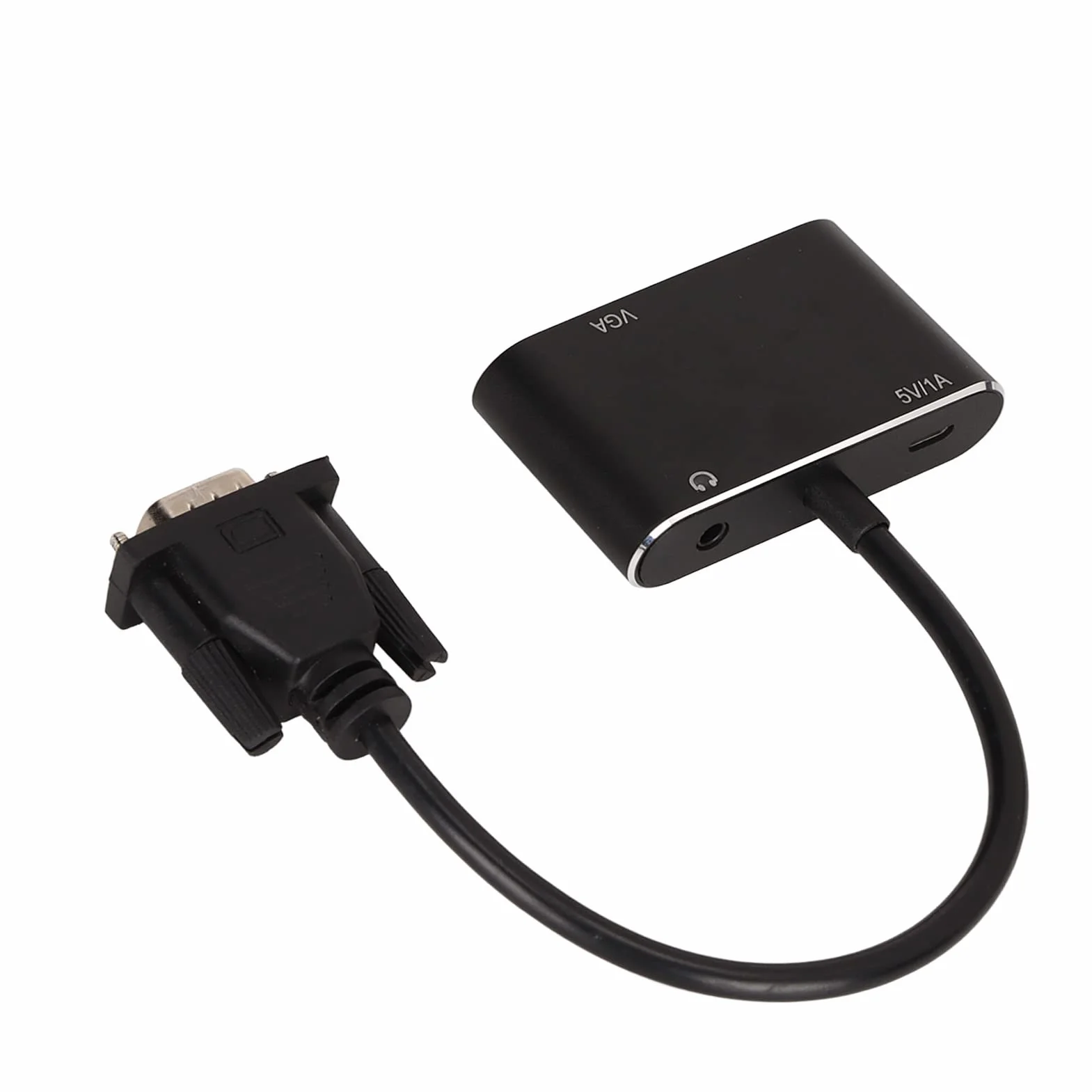 Rozdzielacz 2 w 1 VGA na HDMI Adapter - Stabilne Akcesoria Komputerowe o Wysokiej Rozdzielczości do Komputera Stacjonarnego, Laptopa, Monitora, Projektora