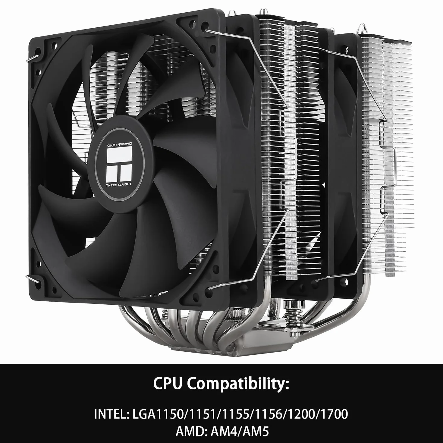 Thermalright Peerless Assassin 120 SE CPU Air Cooler, Dual Tower 6 Heat Pipe, podwójny wentylator procesora TL-C12C PWM 120 mm, do AMD AM4/AM5/Intel LGA 1700/1150/1151/1200, technologia AGHP