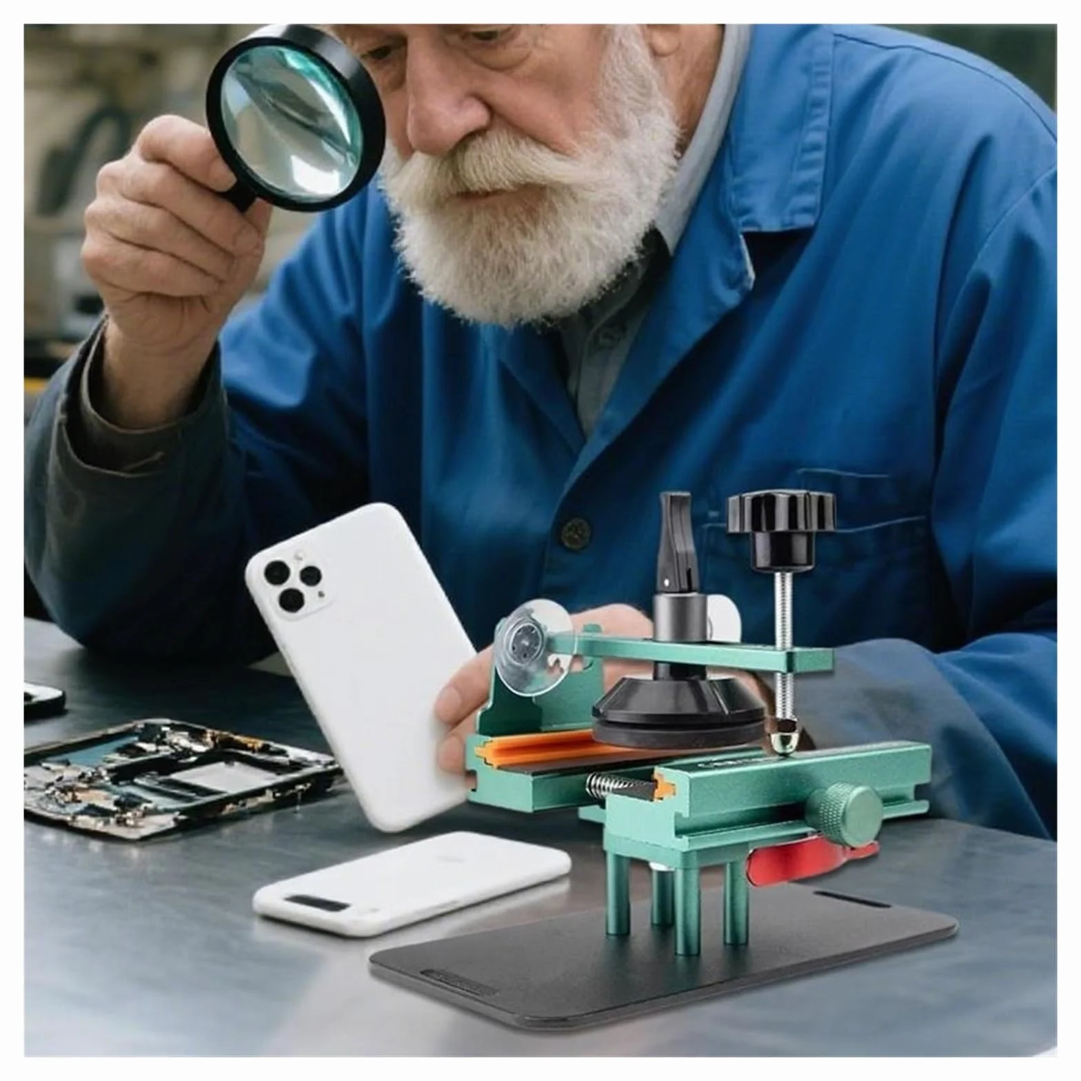 Separator ekranów LCD, Narzędzie do usuwania ekranu telefonu Otwieracz tylnej obudowy telefonu komórkowego Ergonomiczny antypoślizgowy sprzęt do naprawy elektroniki do wymiany wyświetlacza LCD