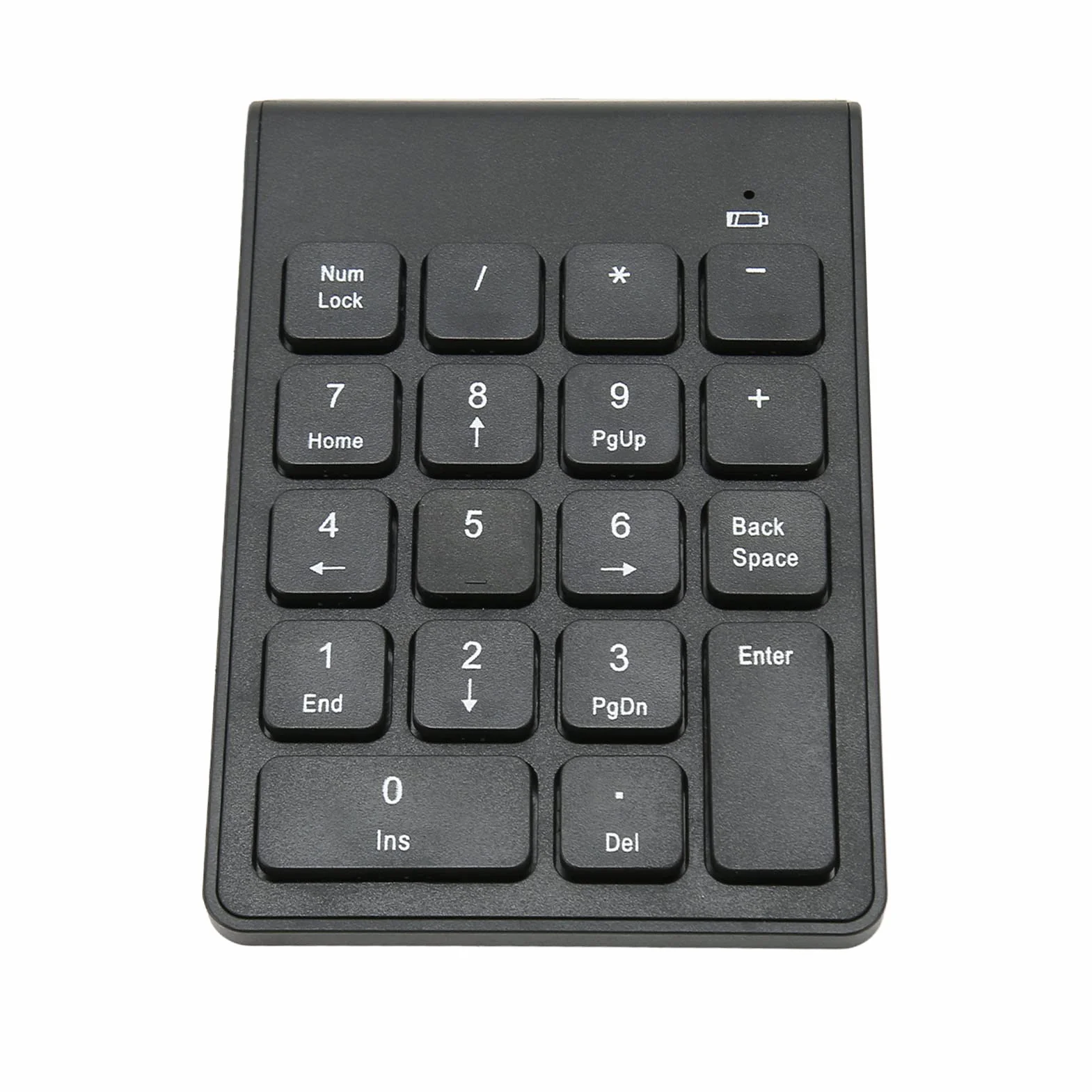Bewinner Bezprzewodowa klawiatura numeryczna 2,4 G do laptopa, 18 klawiszy, mini zewnętrzna podkładka numeryczna, bez sterownika, czekoladowe klawisze, klawiatura numeryczna USB dla księgowego