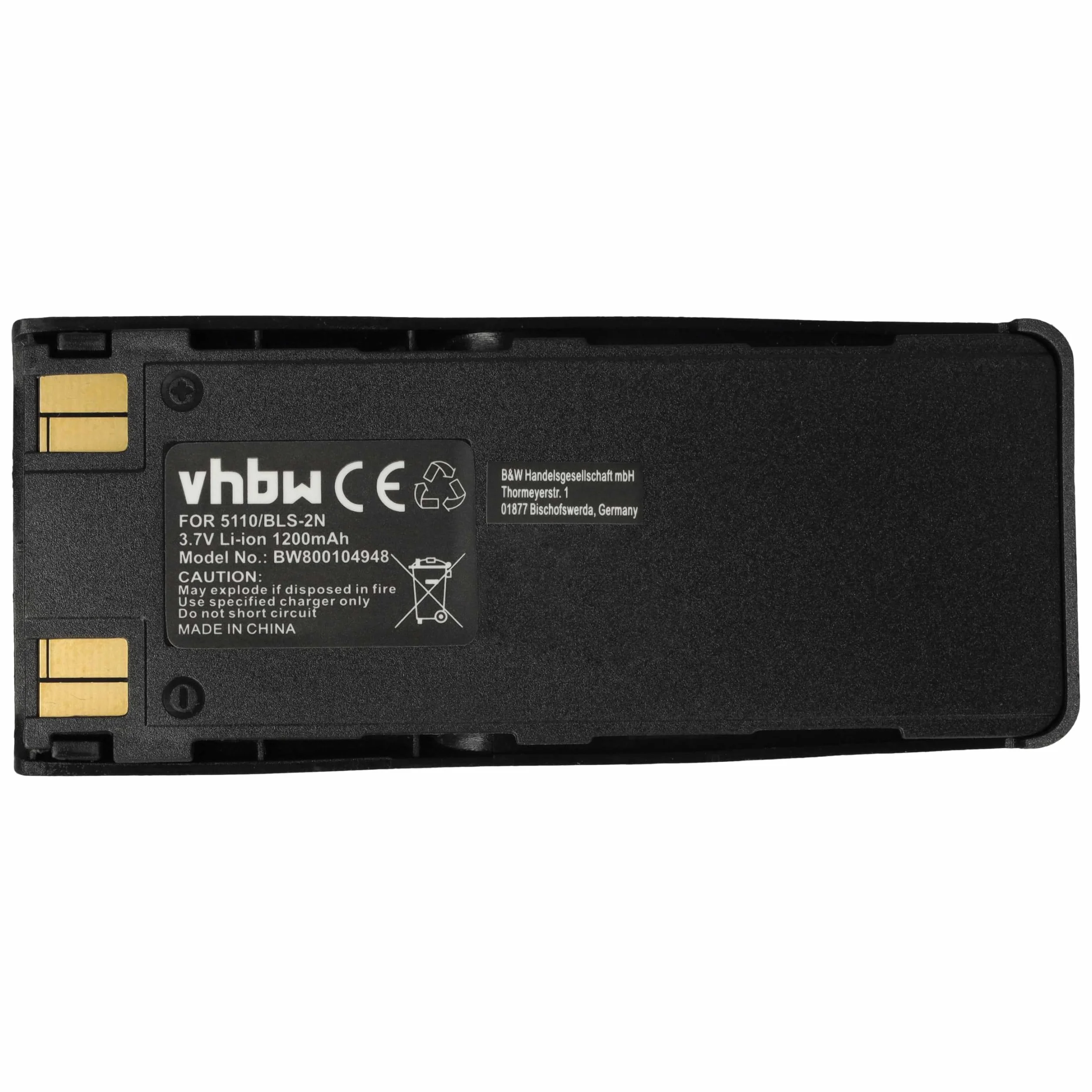 vhbw Bateria zamienna do Nokia BLS-4, BMS-2S, BLS-2, BLS-2N, BPS-2 do telefonu komórkowego smartfona telefonu (1150 mAh, 3,7 V, Li-Ion)