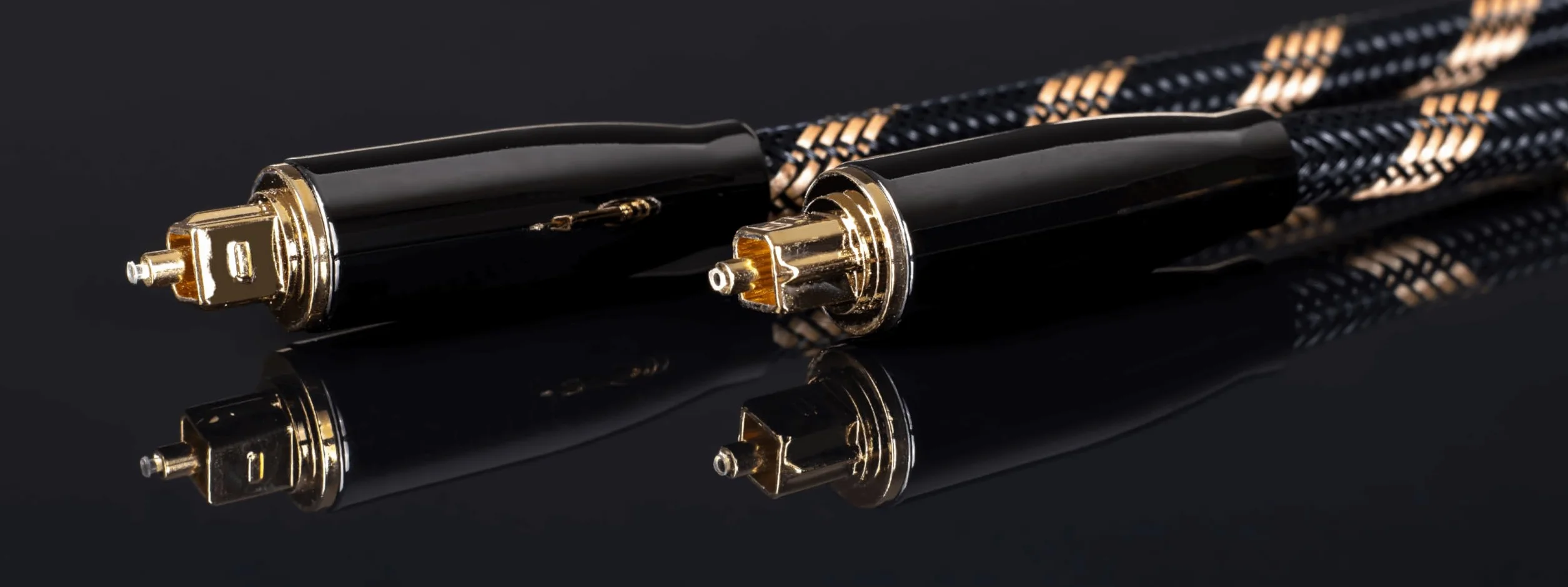 Reagle Toslink cyfrowy kabel audio – wysokiej jakości optyczny kabel światłowodowy S/PDIF, pozłacane złącza 24K, nylonowa powłoka – Dolby Digital, DTS-HD, obsługa dźwięku przestrzennego 5.1/7.1, 2 m