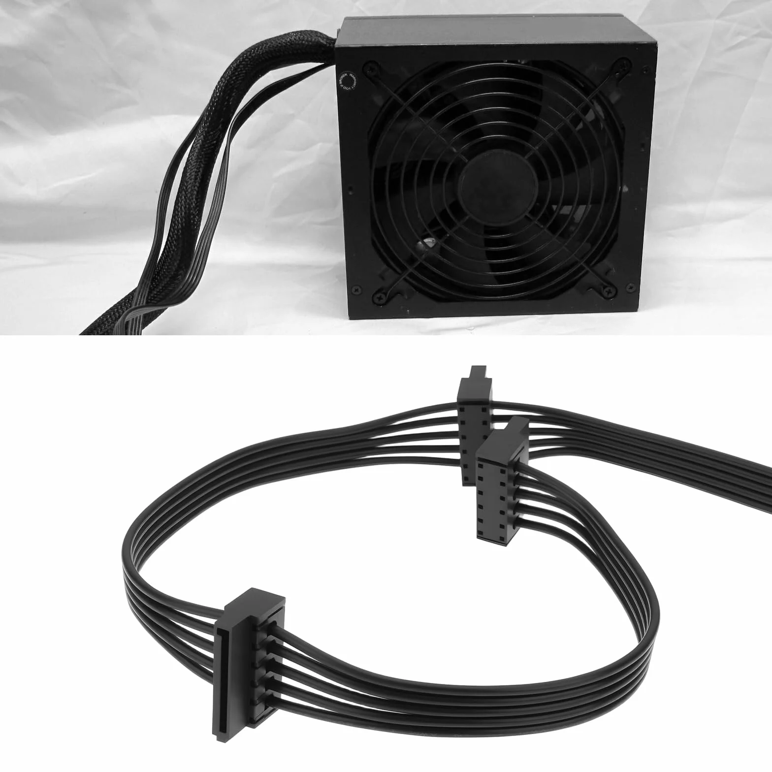 EMSea 6-pinowy do 4x kabel zasilający SATA kompatybilny z Corsair CX750M CX850M CX650M 85 cm