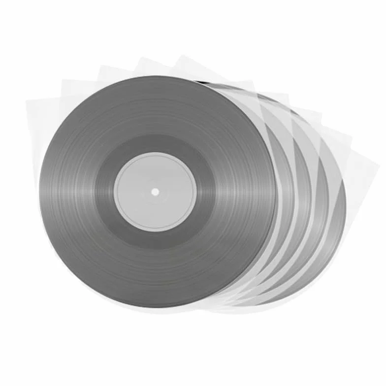 100 sztuk winylowych koszulek ochronnych, półprzezroczyste, Lp, antystatyczne, winylowe, do płyt gramofonowych, 40 cm, najlepsza ochrona, mleczny biały, etui winylowe