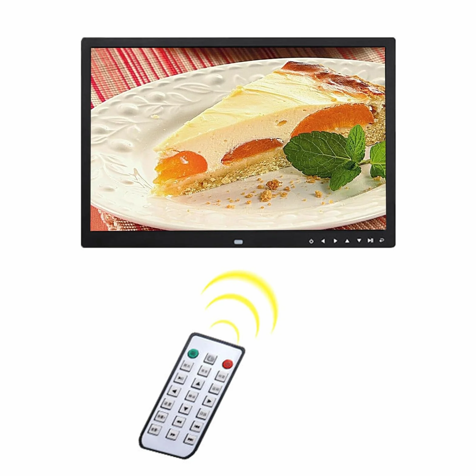 17-Calowa Cyfrowa Ramka Na Zdjęcia Hdmi – Elektroniczny Album Na Zdjęcia Montowany Na Ścianie(Czarny)