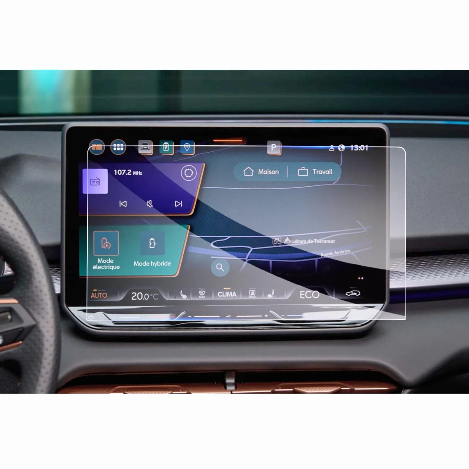 GAFAT Folia ochronna szklana Cupra Terramar 2025 2026 Hybrid 12,9" 9H