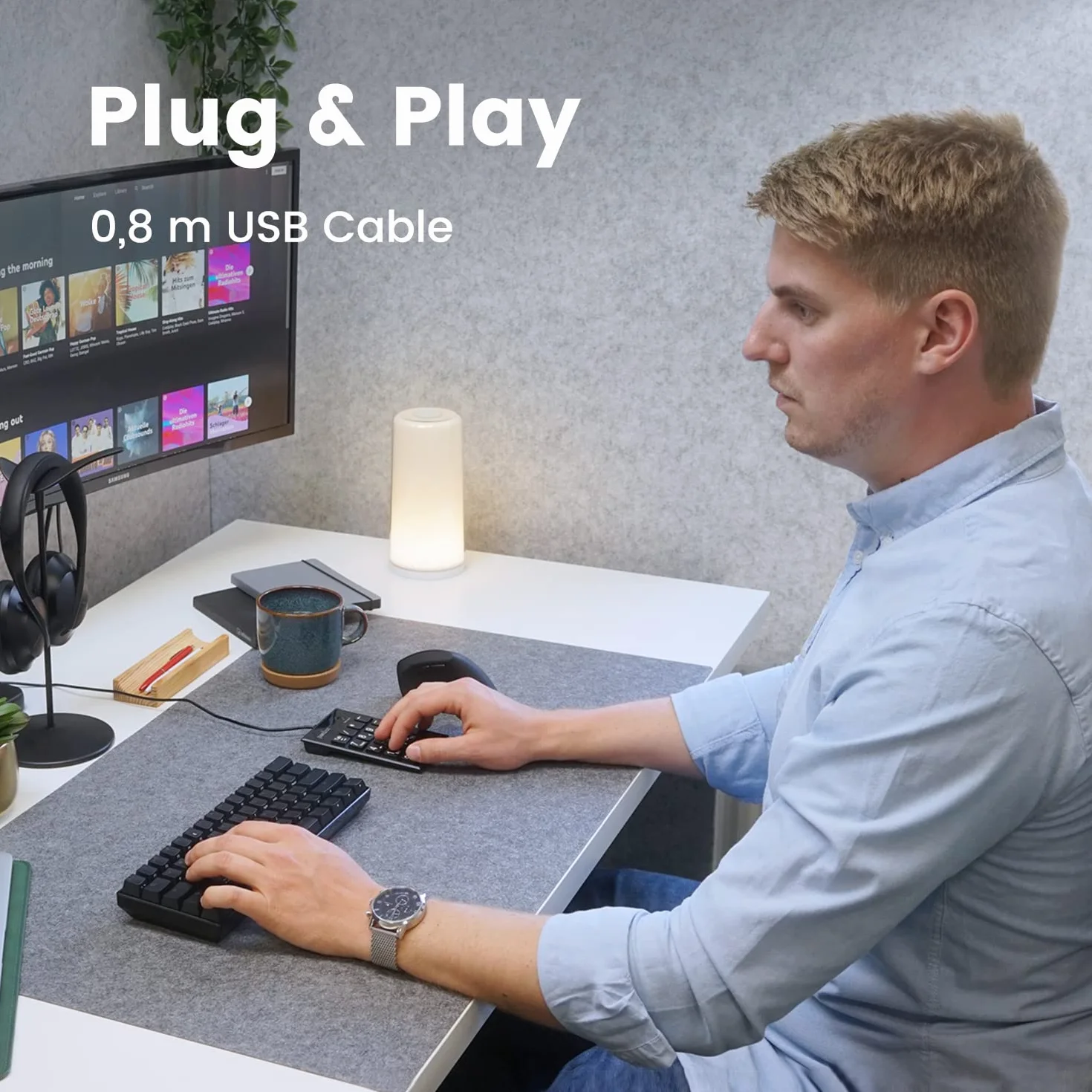 Perixx PERIPAD-202 U USB Nummernblock schwarz
