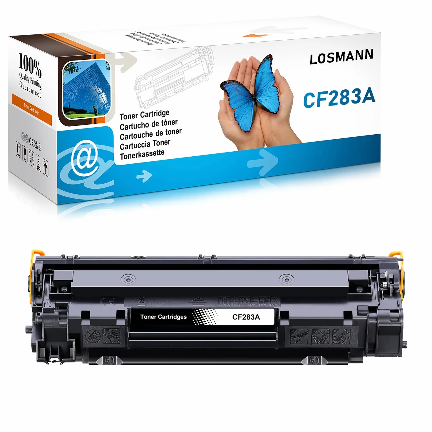 LOSMANN Czarny Toner Kompatybilny z HP CF283A 83A do HP LaserJet Pro MFP M120 Series