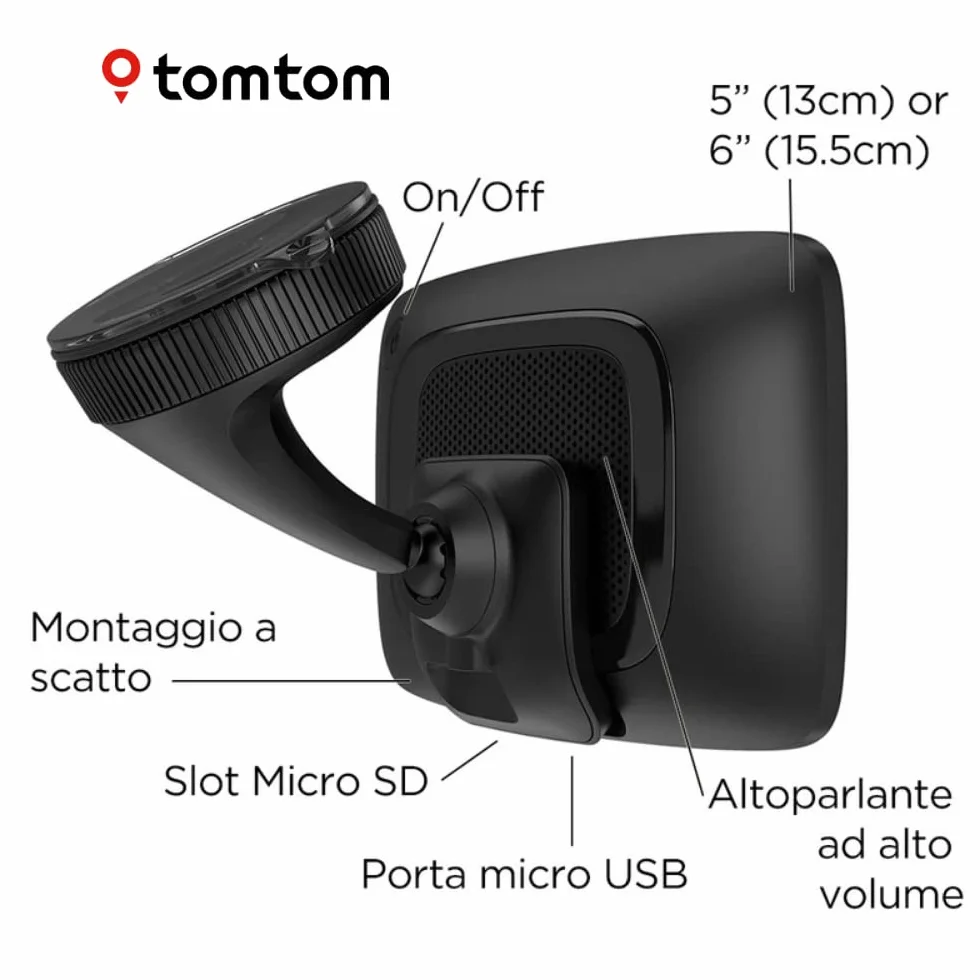 TomTom GO Essential urządzenie nawigacyjne - 5", ochrona przed korkami dzięki TomTom Traffic, aktualizacje map Europe, aktualizacje przez Wi-Fi (odnowione)