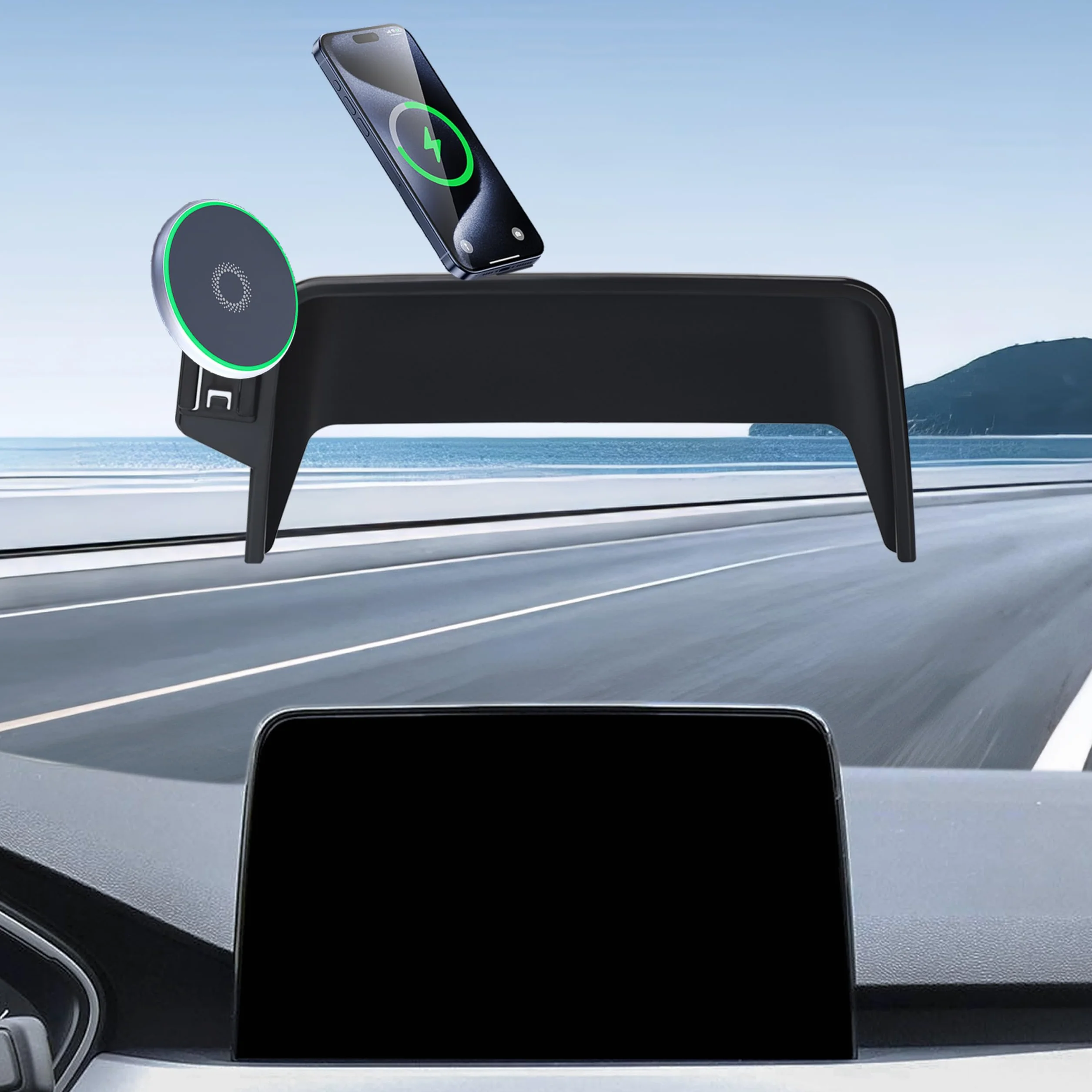 Bezprzewodowa ładowarka samochodowa uchwyt na telefon do samochodów Ford Escape 2020-2025, akcesoria do mocowania ekranu 2020-2025, mocowanie do telefonu komórkowego z Magsafe 20-2025