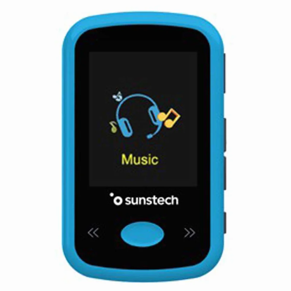 Sunstech IBIZABT8 GB odtwarzacz MP4, czarny, niebieski 8 GB, odtwarzacz MP3/MP4, 8 GB, LCD, 3,5 mm, radio FM, czarny, niebieski)