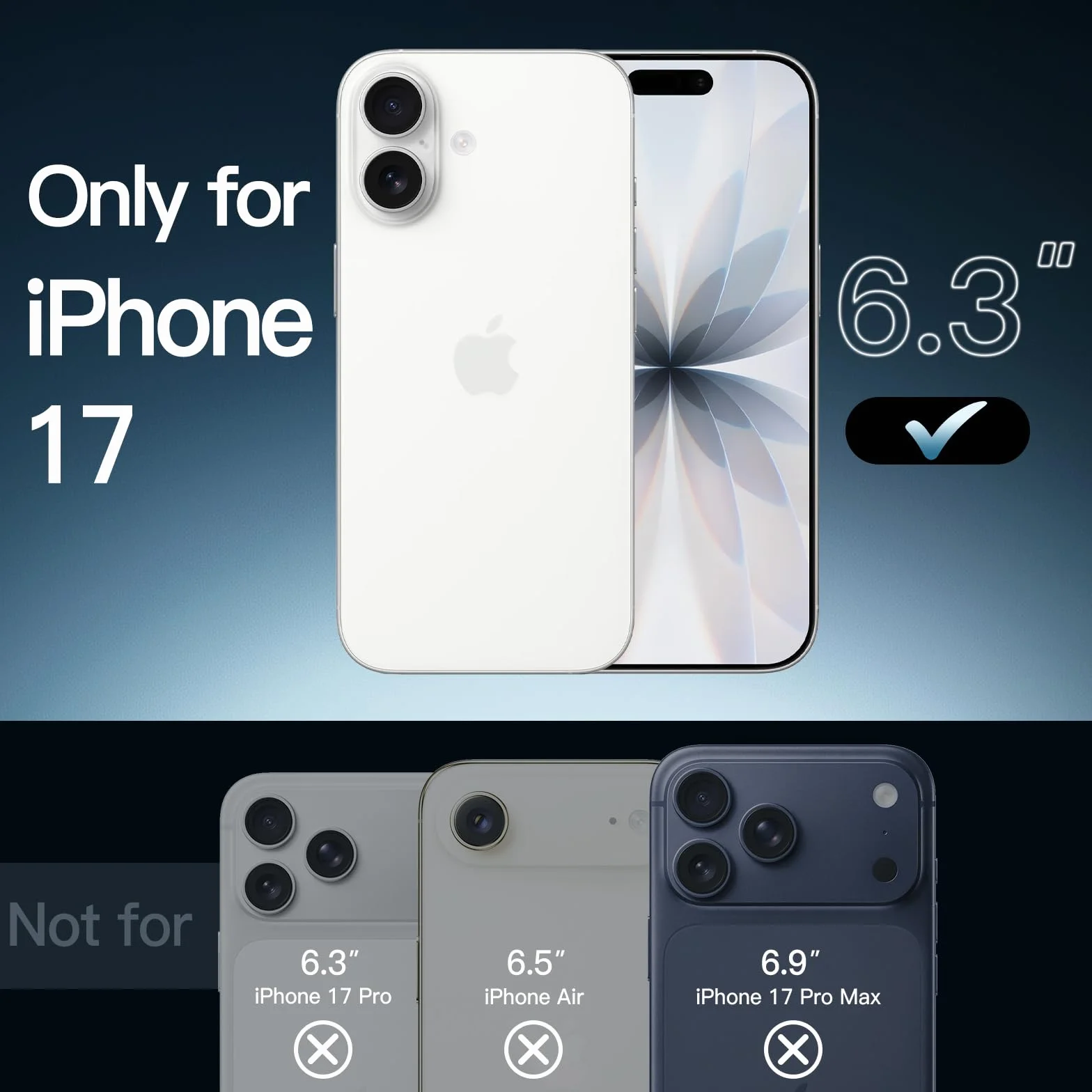 JETech Magnetyczne Etui dla iPhone 17 6,3 Cala Kompatybilne z MagSafe, Odporny na Wstrząsy Osłona Bumper Telefonu, Odporna na Zarysowania Przejaśniać Tył (Przezroczyste)