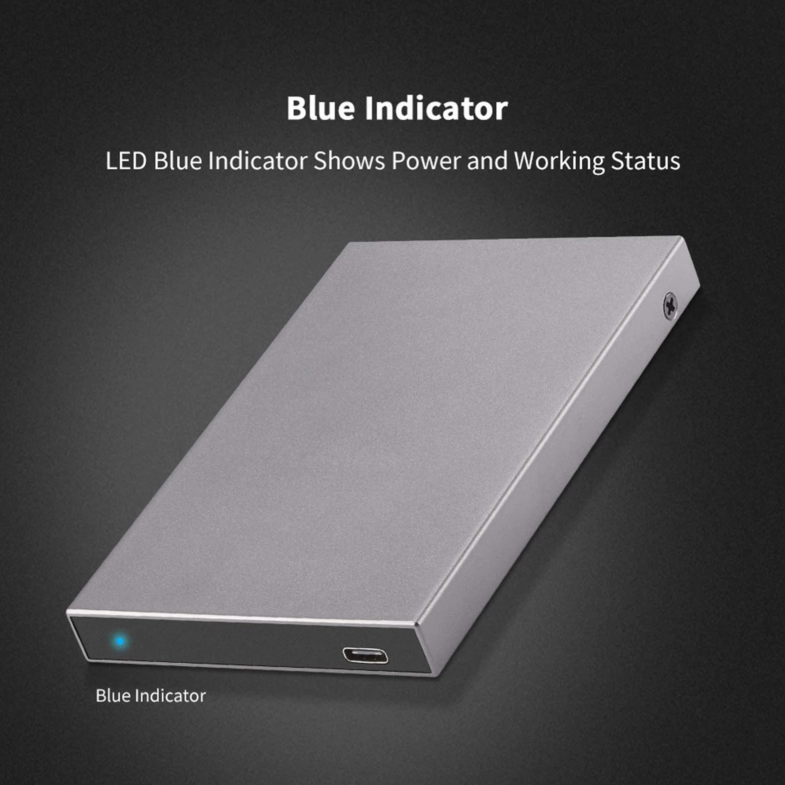 SSK Aluminiowa obudowa 2,5 cala USB-C-SATA do zewnętrznego dysku twardego 7 mm 9,5 mm SATA I II III