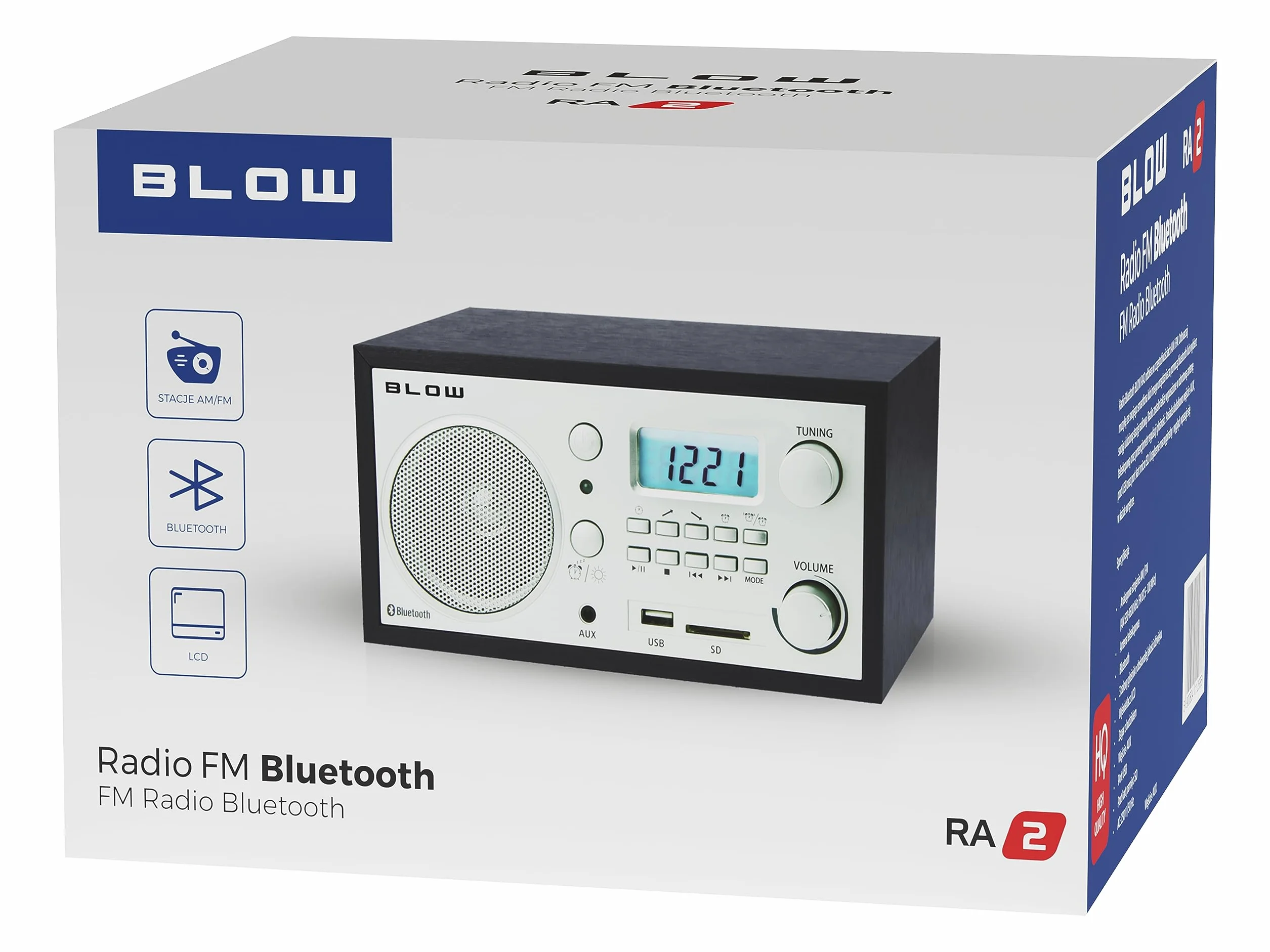 BLOW Radio przenośne analogowe AM/FM RA2