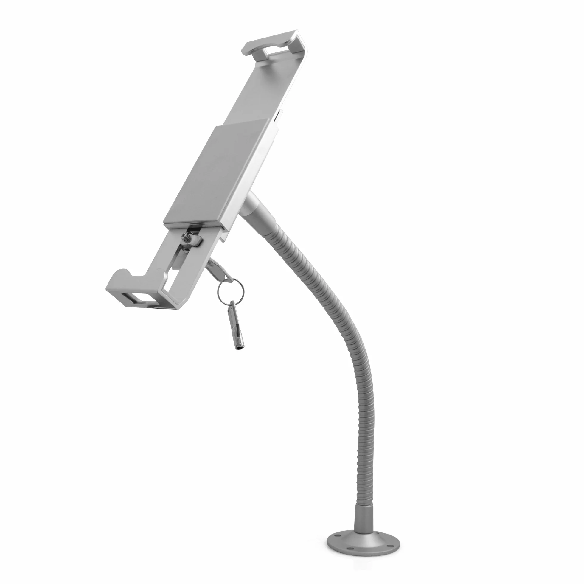System-S Zamykany uchwyt ścienny z łabędzią szyją, uchwyt ścienny do tabletu PC 7"-10"