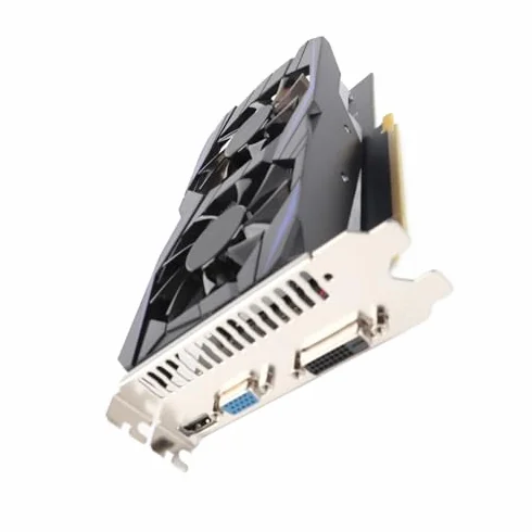 Karta Graficzna do Gier GTX550Ti 6G, Karta Graficzna GDDR5 192bit 3400 MHz z Interfejsem HDMI DVI VGA, Podwójny Wentylator Chłodzący do Komputerów Stacjonarnych (GTX550Ti 6GB)