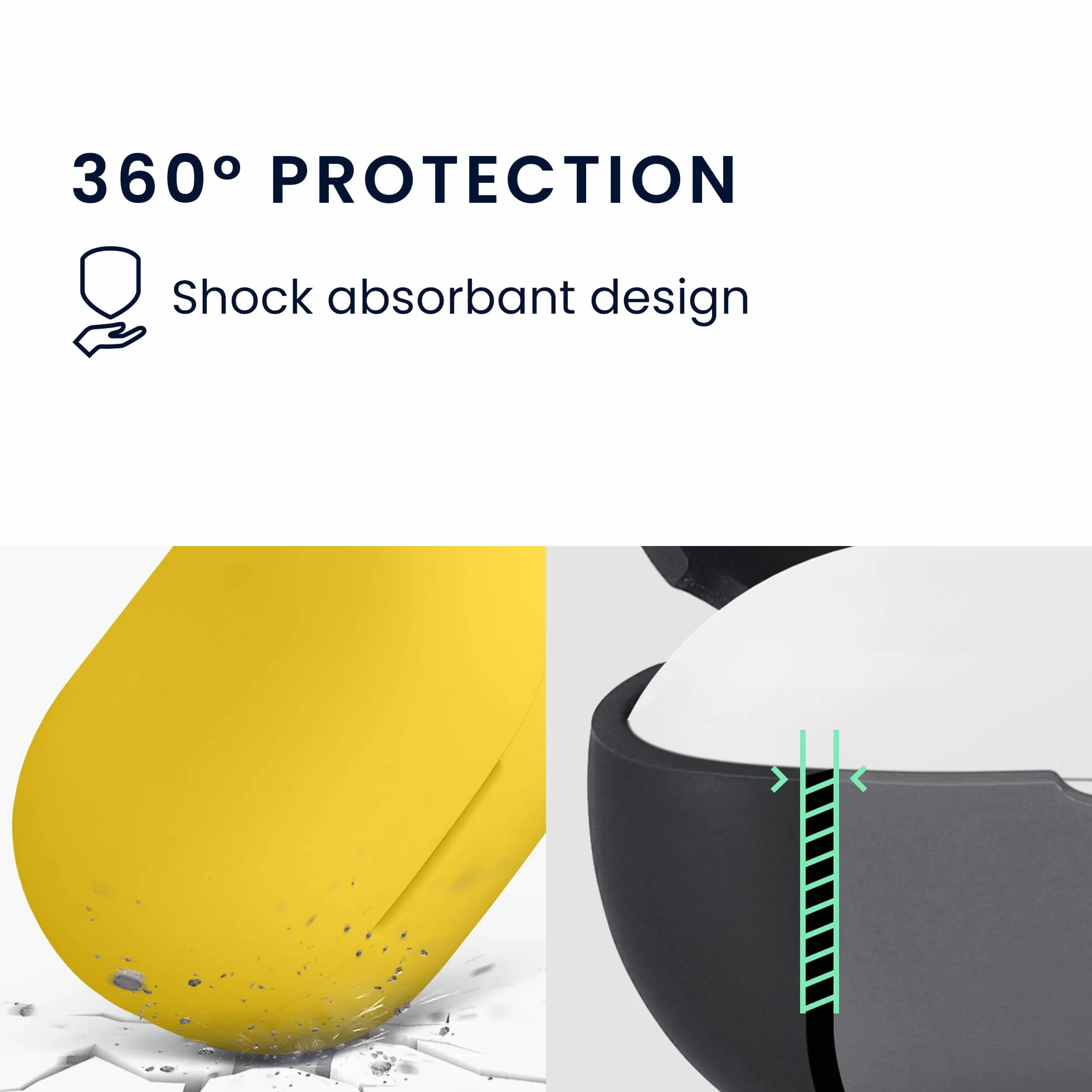 kwmobile Silikonowe etui kompatybilne z Bose QuietComfort Earbuds - Etui na słuchawki bezprzewodowe - żółte