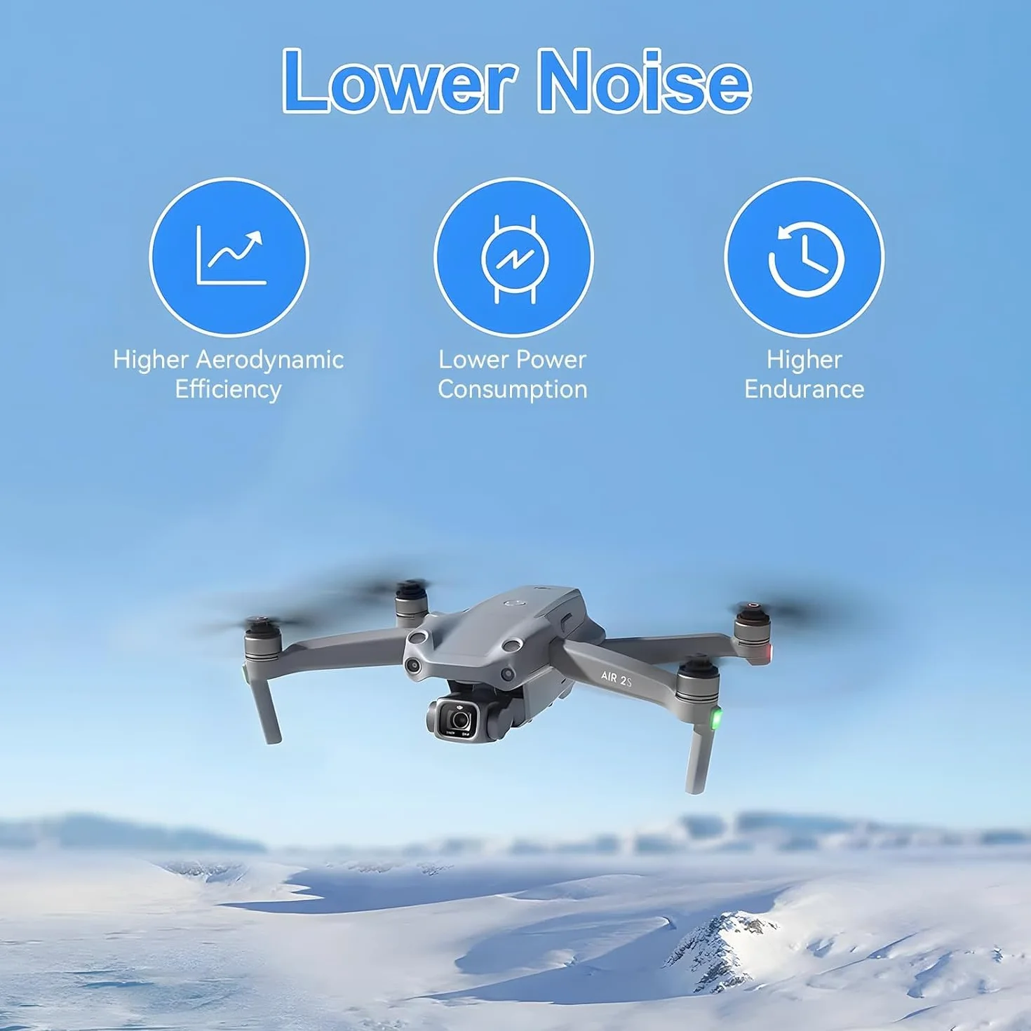 8 szt. śmigieł do Mavic Air 2/Air 2s Drone wymienne ostrza śmigła szybkiego zwalniania zapasowe ostrze śmigła składane niski poziom hałasu 7238F skrzydła do Mavic Air 2/Air 2s