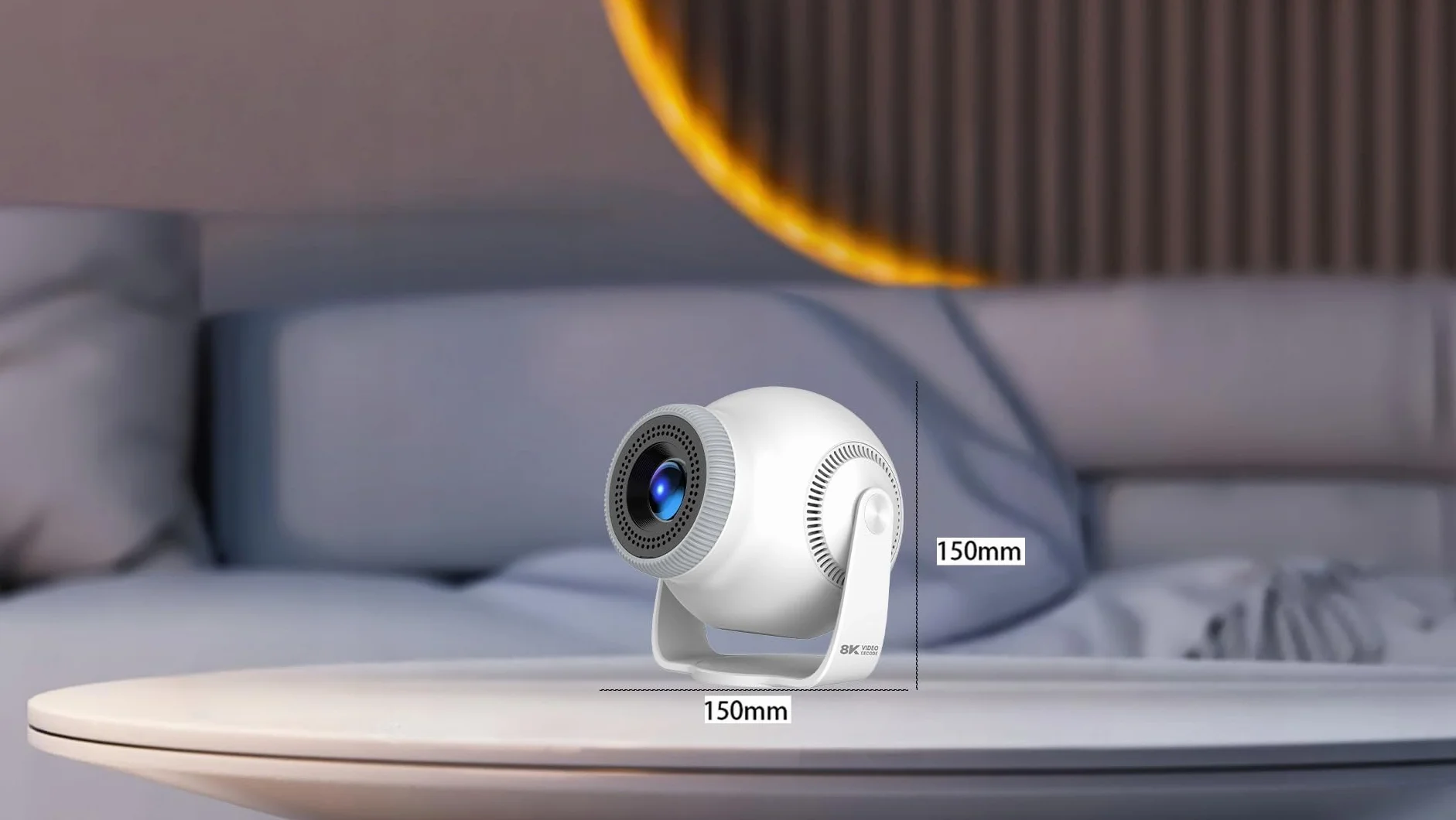 CIRON TP360 Projektor multimedialny Android 14 WiFi 6 Bluetooth 5.4 LED 200 ANSI 720P Mini Projektor Kino Domowe HDMI USB Wysoka Jakość Korekcja Obrazu Kino Domowe