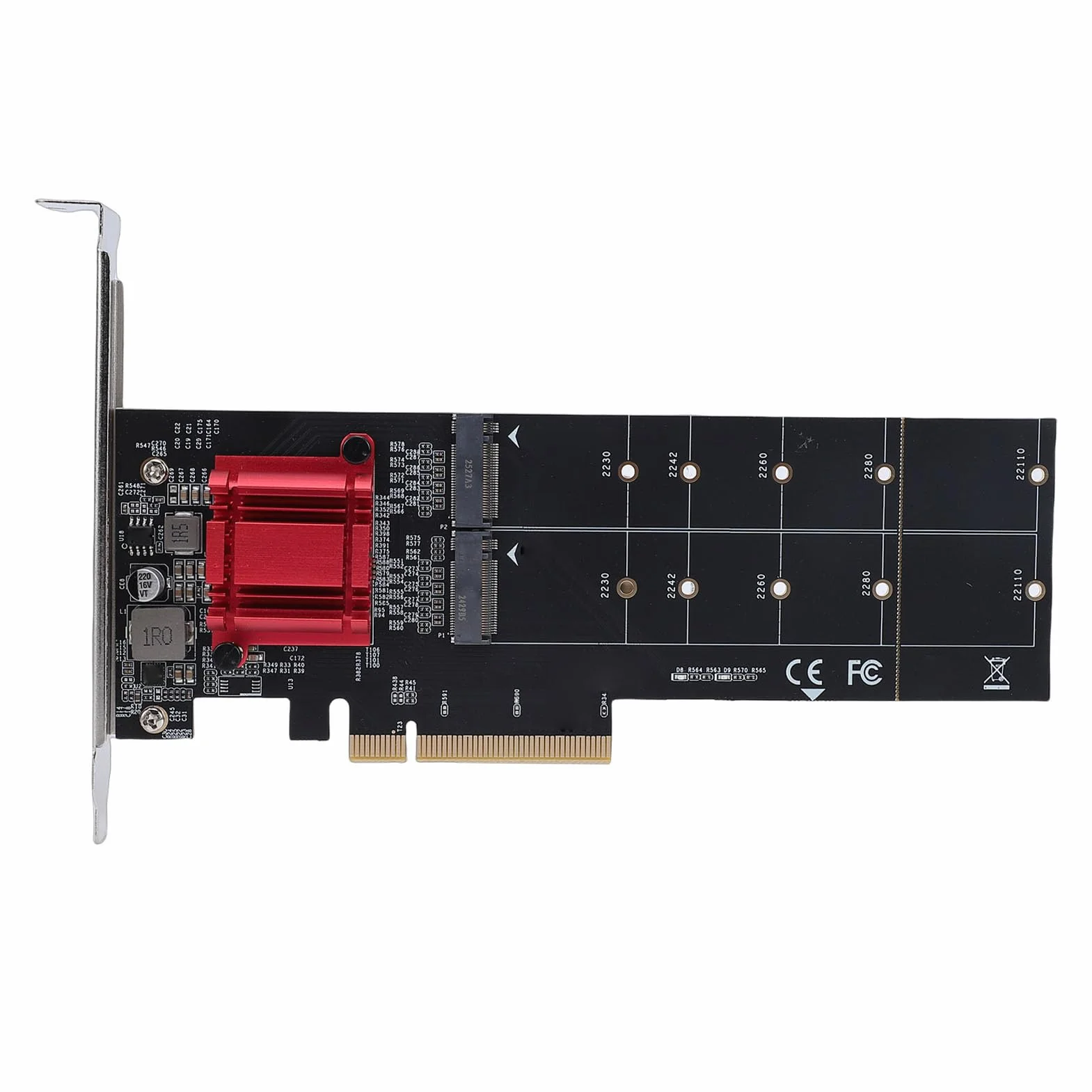 GOWENIC Podwójny Adapter PCIe Gen3 NVMe na PCIe z programową funkcjonalnością do Niestandardowej Konfiguracji Pamięci Masowej