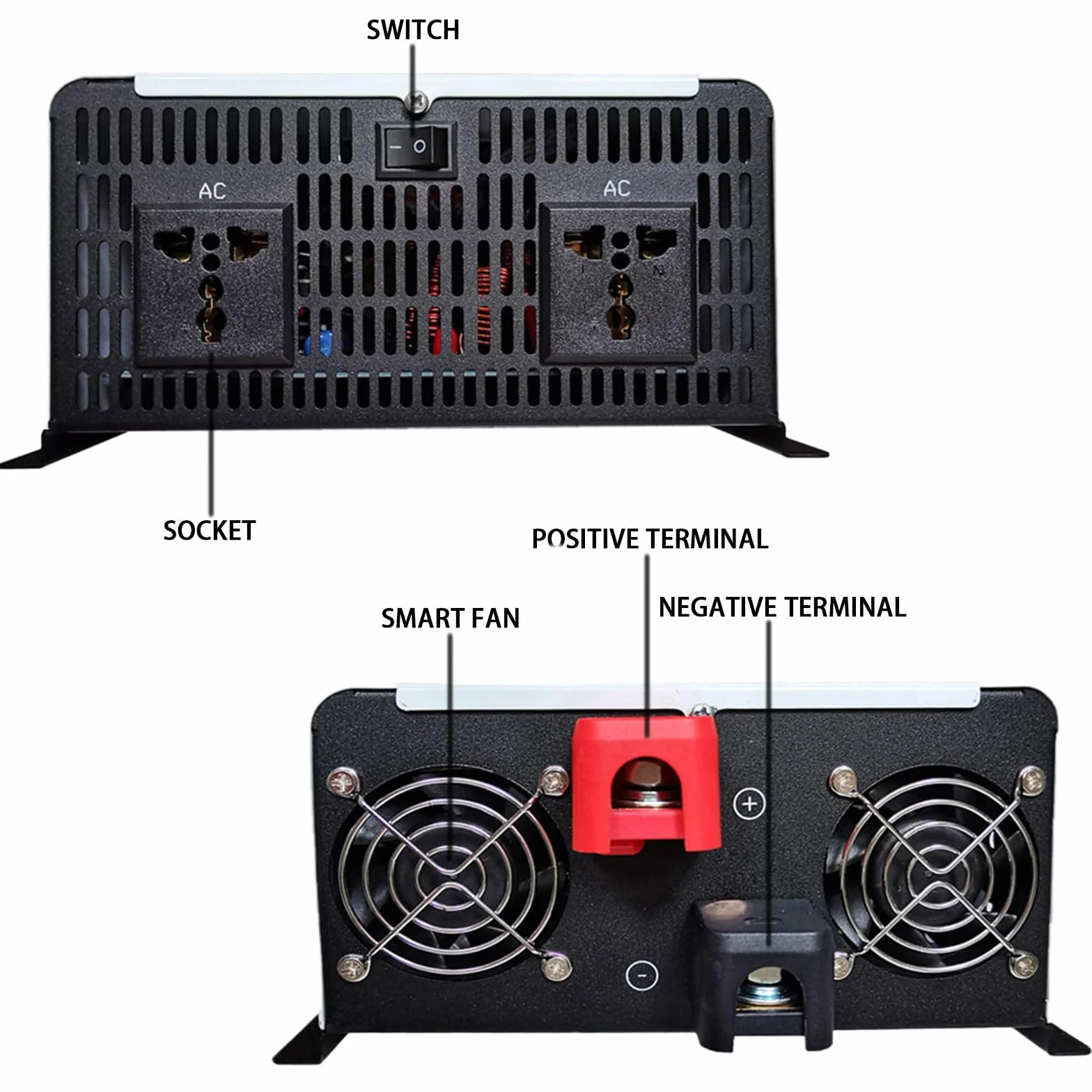 Przetwornica NapięCia, Falownik Sinusoidalny, PrąD StałY 12 V–72 V Na PrąD Przemienny 110 V/240 V, WyśWietlacz Lcd, Moc 5000 W–8000 W, Do UżYtku Domowego/Na ZewnąTrz/W Samochodach 10000W-60V