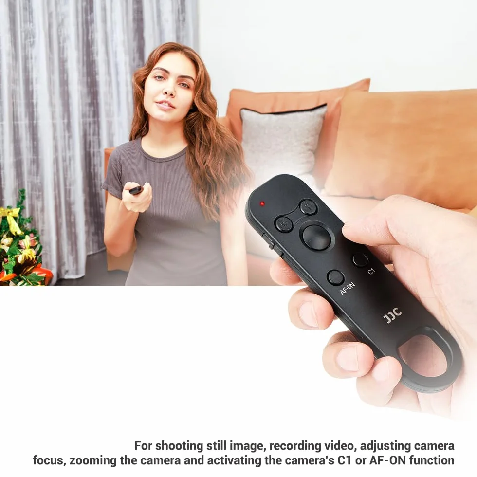 JJC Bezprzewodowy pilot zdalnego sterowania Bluetooth do Sony a7R, a7, a7ZV-1, a7ZV-1F, a7ZV-E10, aFX3, aA7C II, aA7C, aA6100, aA6400, aA600, aA7S III, aA1, aA9 II, aA9 III, RX100 VII