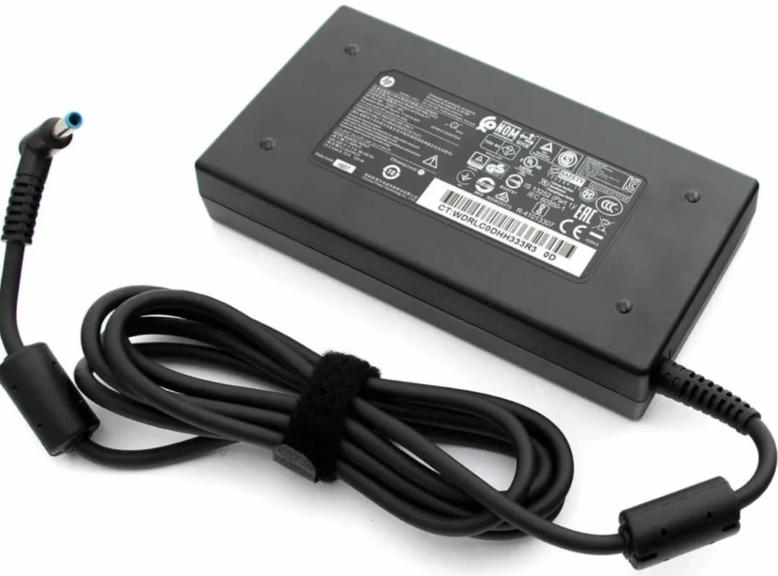 HP 120 W zasilacz HSTNN-DA25 Blue Tip 4,5 x 3,0 mm, ładowarka 19,5 V 6,15 A, oryginalny kompatybilny ze stacją dokującą HP IX1 IX2 IX5, EliteBook 840 850, ProBook 640 650, Envy 15 17, Pavilion 15 17