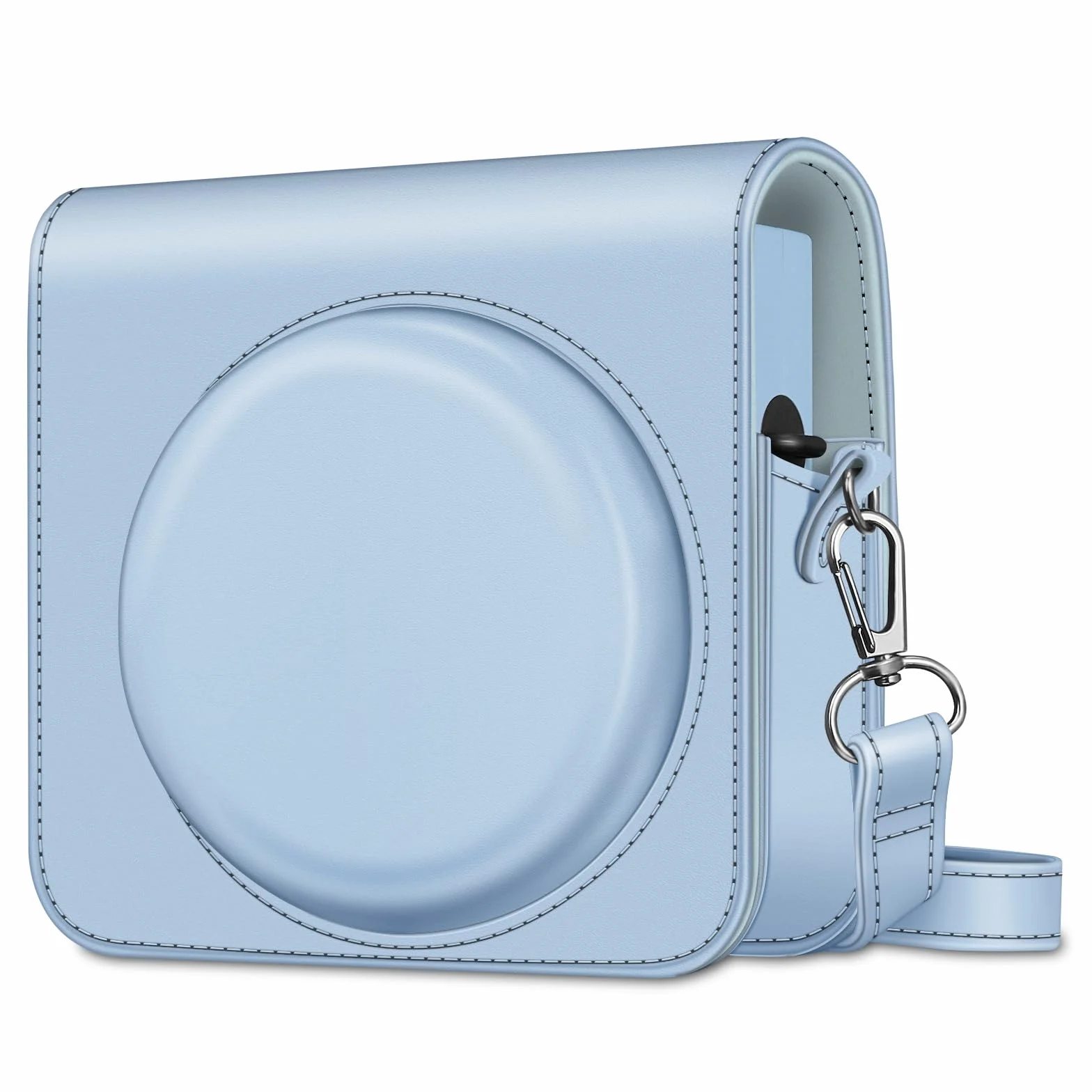 Fintie Etui na aparat fotograficzny Fujifilm Instax Square SQ1 / Instax Square SQ40 - Premium pokrowiec ochronny podróżny torba na aparat etui ze zdejmowanym paskiem, niebieski
