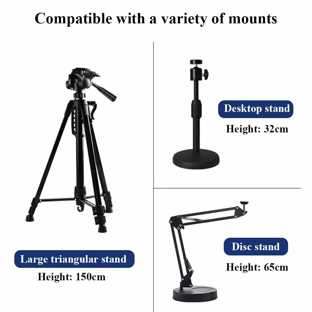Kamera Internetowa 4K Do Komputera PC, Kamera Do Transmisji Strumieniowej Ultra HD Z Czujnikiem 1/2,7 Cala, Kamera Internetowa Z Mikrofonem,do Laptopa/komputera Stacjonarnego(4K+Tripod)