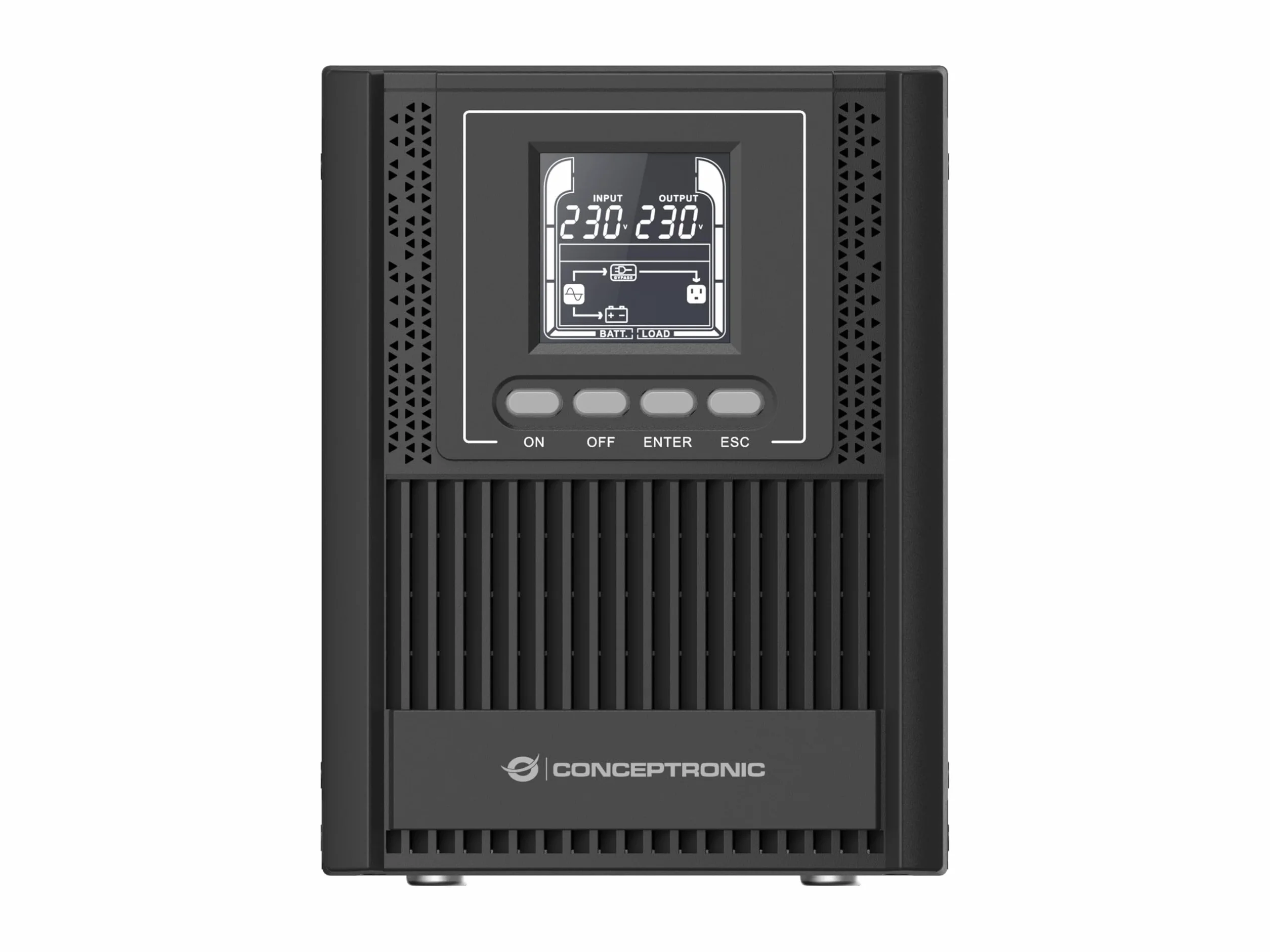 Conceptronic ZEUS52ES1K 1000VA 900W Online Tower UPS, Schuko