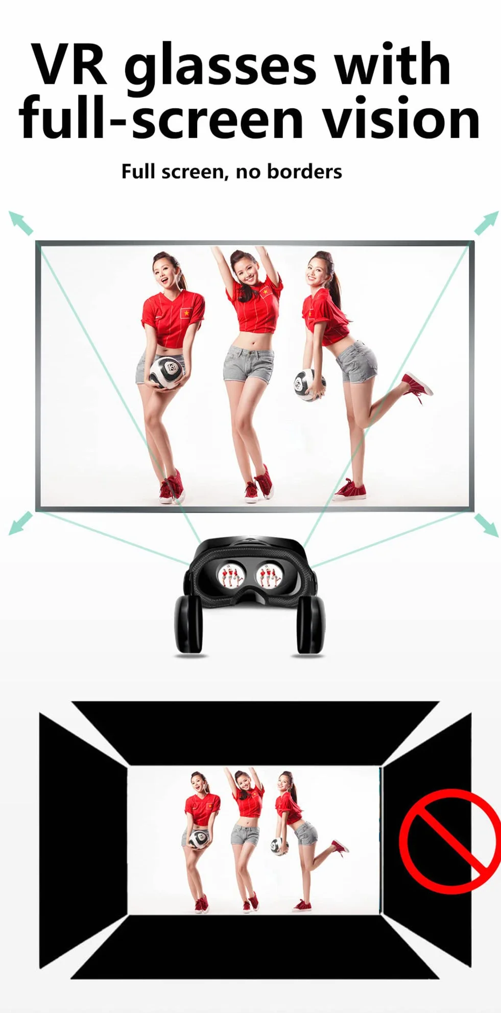 Gogle 3D VR, wirtualny zestaw słuchawkowy z kontrolera, odpowiedni dla smartfonów 4,7"-7.0", odpowiedni do gier 3D i prezentów wideo dla dzieci i dorosłych