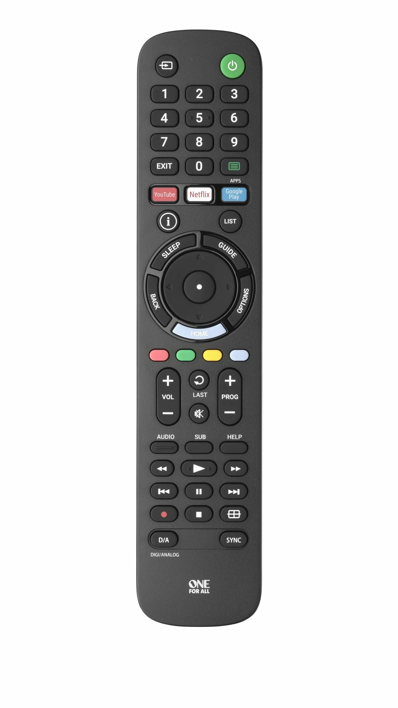 One For All URC4912 Pilot zamienny Sony TV IR Czarny