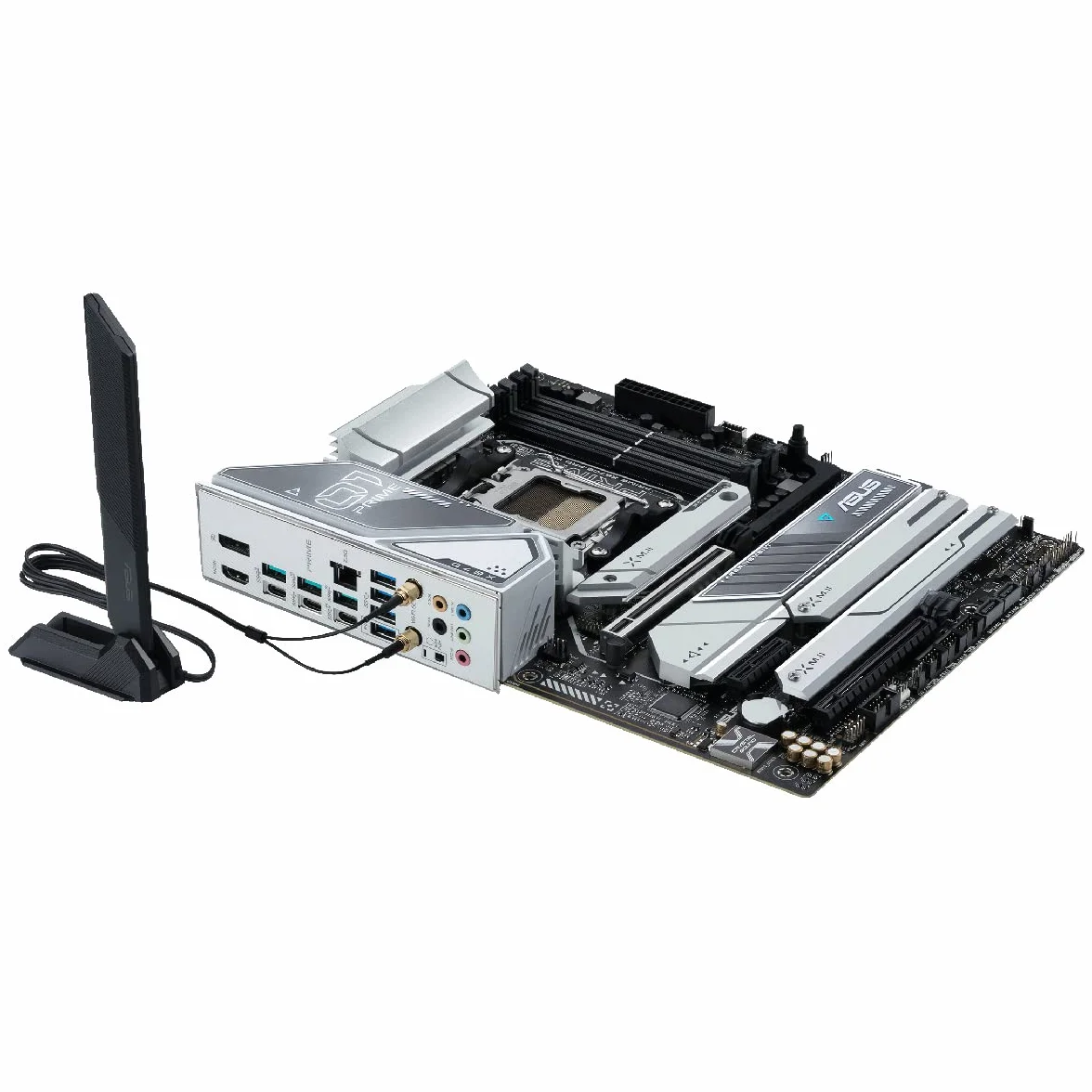 ASUS 90MB1BL0-M0EAY0 PRIME X670E-PRO WiFi płyta główna do gier AMD AM5 (Ryzen 7000, ATX, PCIe 5.0, 4. M.2, pamięć DDR5, USB 3.2 Gen 2 Typ-C, Aura Sync oświetlenie RGB)