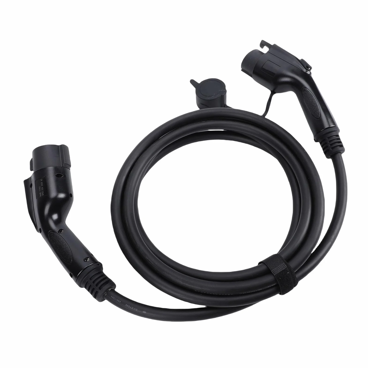 Przedłużacz J1772, Metalowy i Plastikowy Kabel do ładowania Pojazdów Elektrycznych 16 Stóp, 32 A, Kompatybilny z Pojazdami J1772, Zawiera torbę do Przechowywania Kona EV R1T Lyriq
