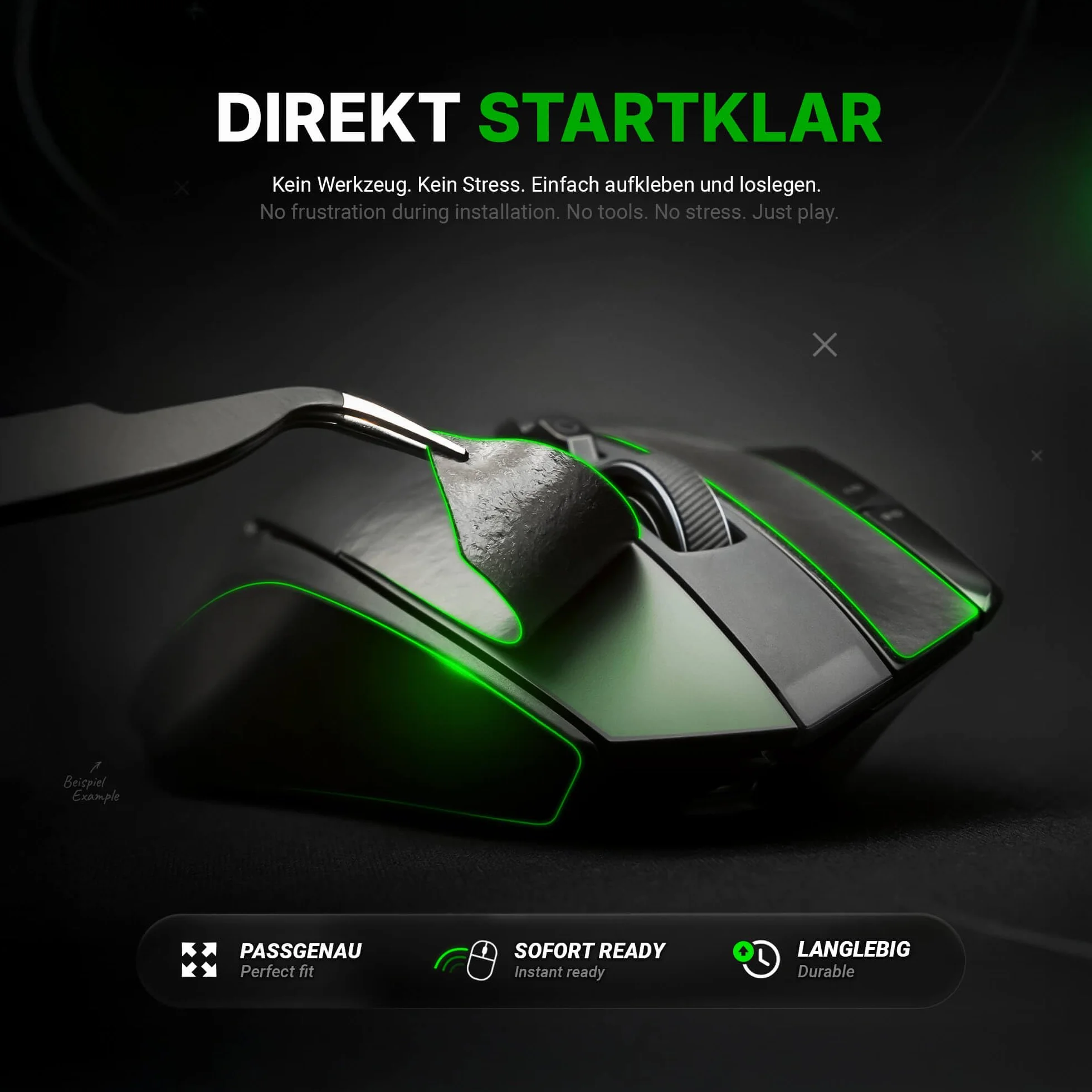 SensoryBoost Zestaw naklejek antypoślizgowych do myszy Logitech G PRO X Superlight