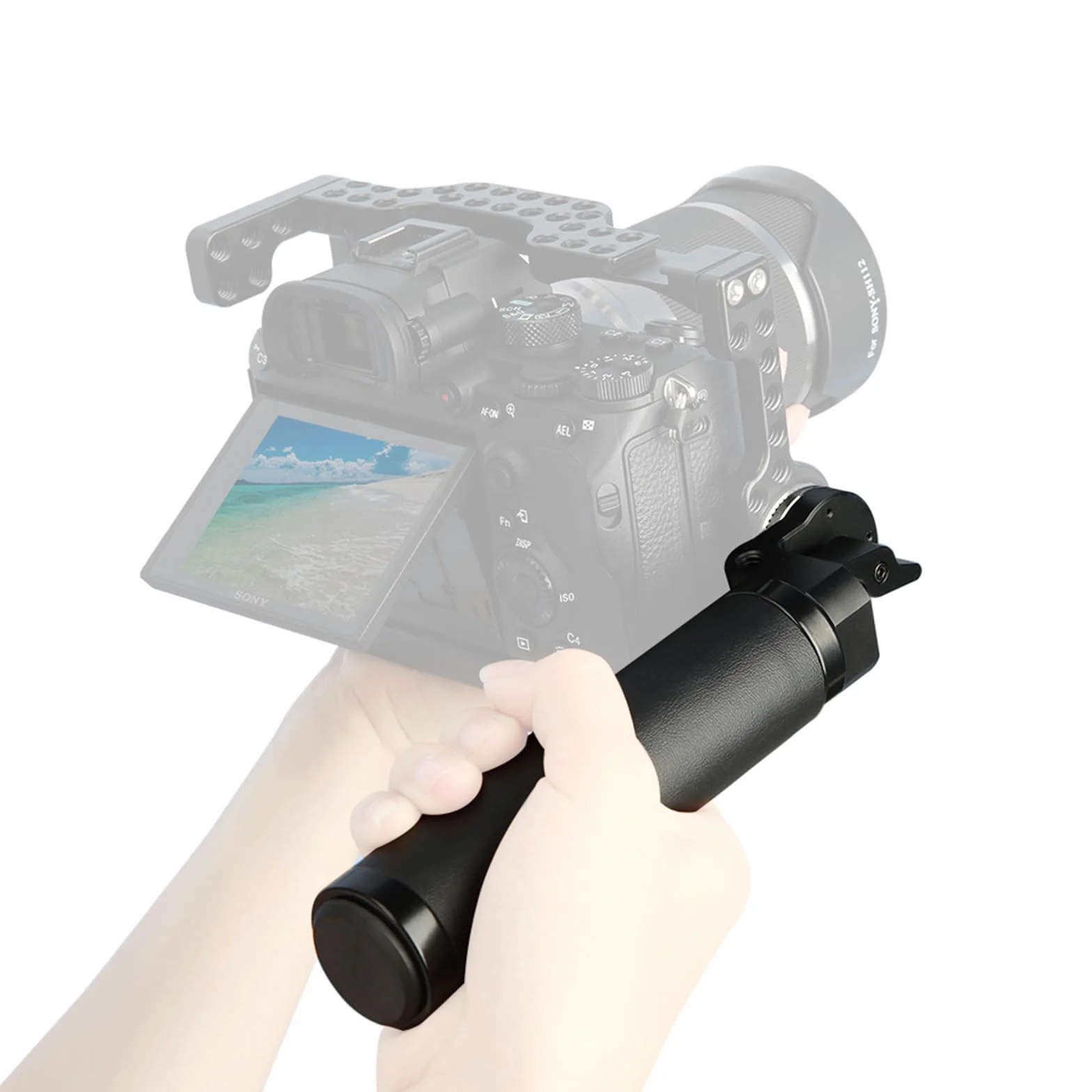 NICEYRIG Uchwyt rozetowy skórzany ze standardowym adapterem ARRI do montażu rozet (gwint M6, 31,8 mm) do systemu podparcia aparatu 15 mm