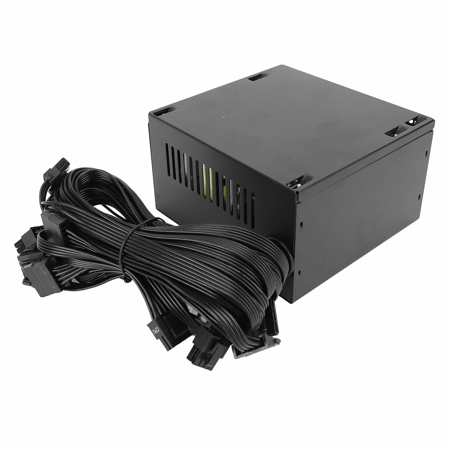 Generic Zasilacz ATX 600 W do Komputerów do Gier Podwójny Zasilacz Komputerów Stacjonarnych z Wentylatorem 12 Cm i pojedynczą szyną 12 V Zgodny z Systemami Niezawodny i Wydajny Komputerowy Obudów ATX