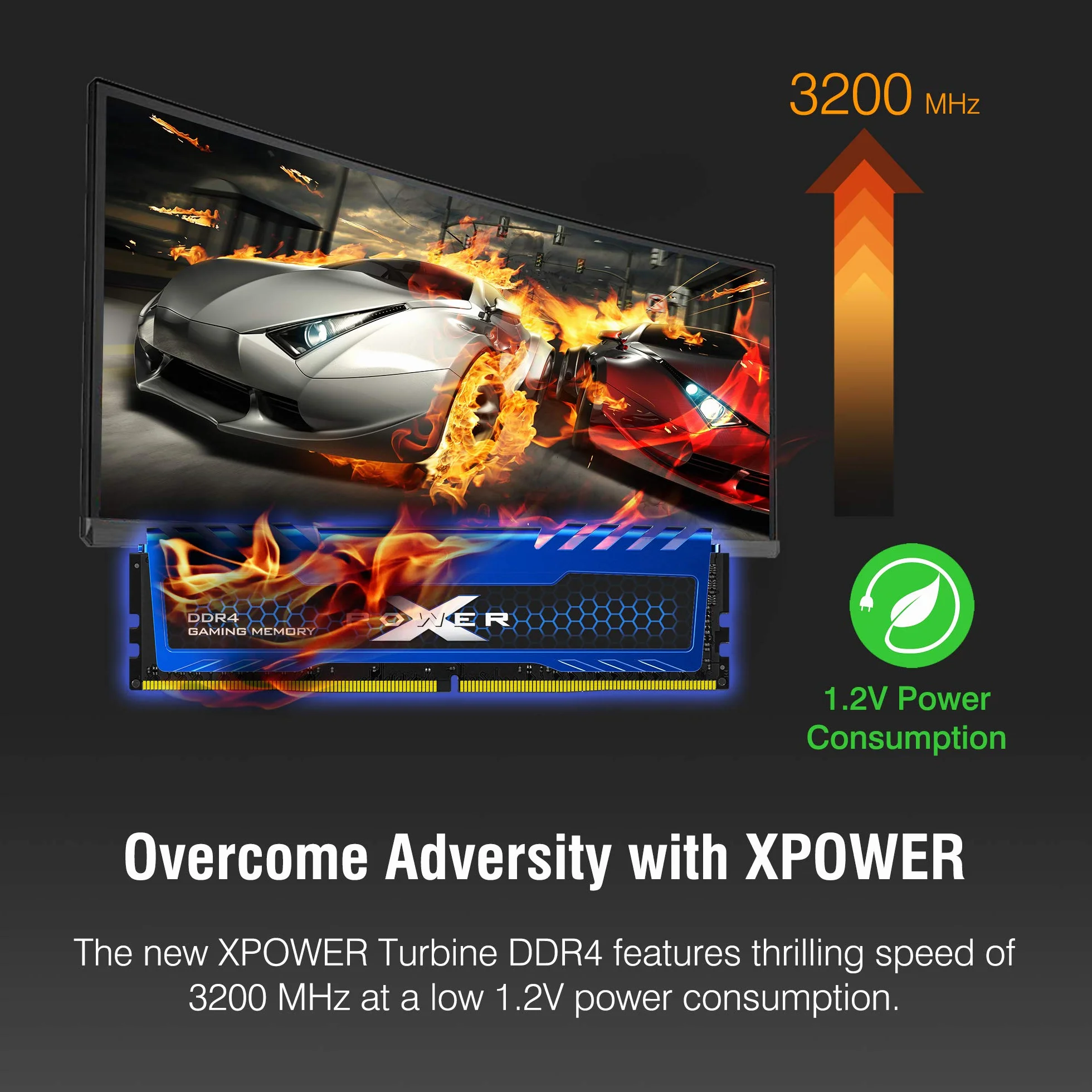 Silicon Power 8 GB XPOWER Turbine Gaming DDR4 2666 MHz (PC4 25600) 288-pin CL16 1,35 V UDIMM moduł pamięci stacjonarnej – niskie napięcie