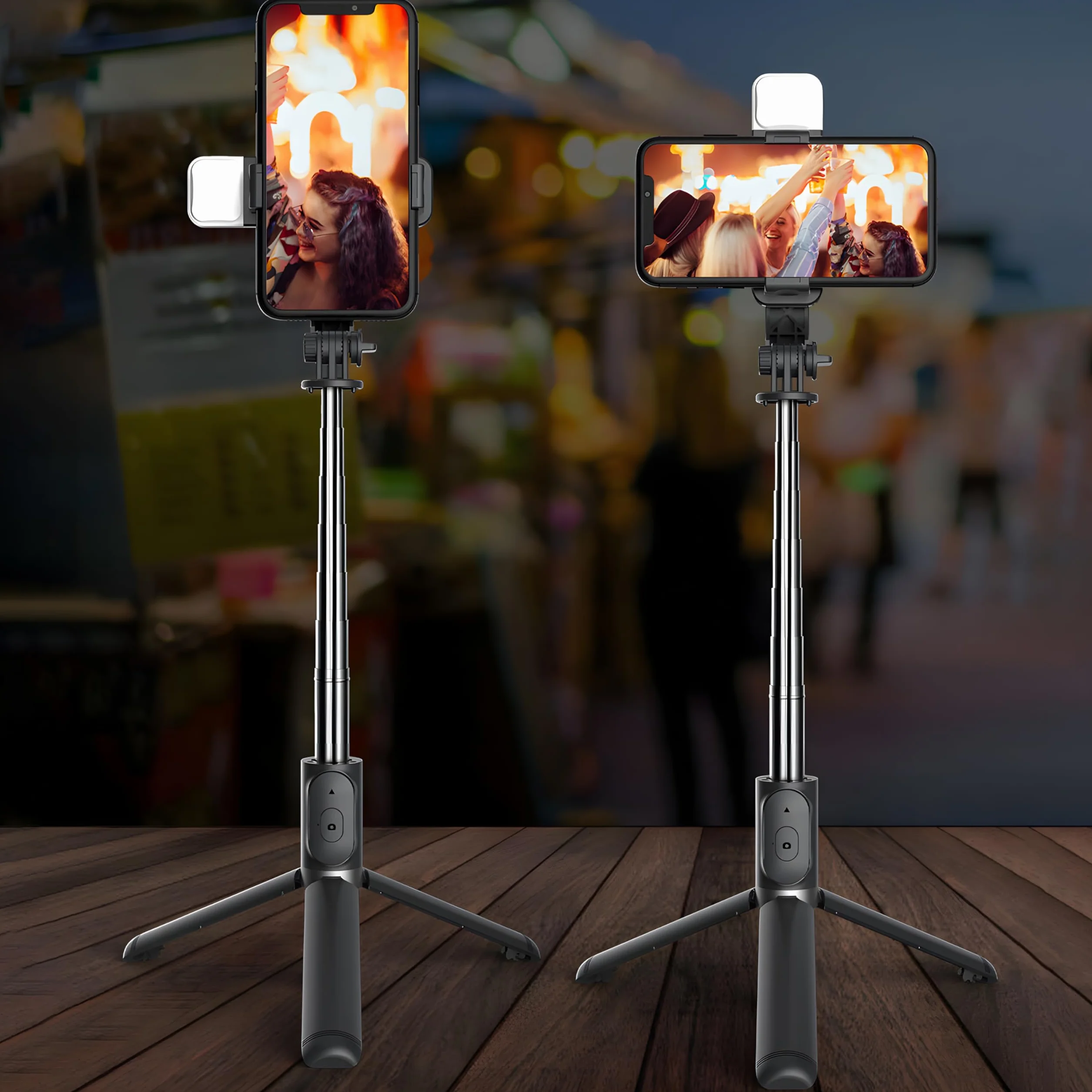 Retoo Selfie Stick Bluetooth Statyw Wysuwany Do 104 cm Telefon komórkowy Obrotowy 360° Stojak Bezprzewodowy Pilot Zdalnego Sterowania Smartfony