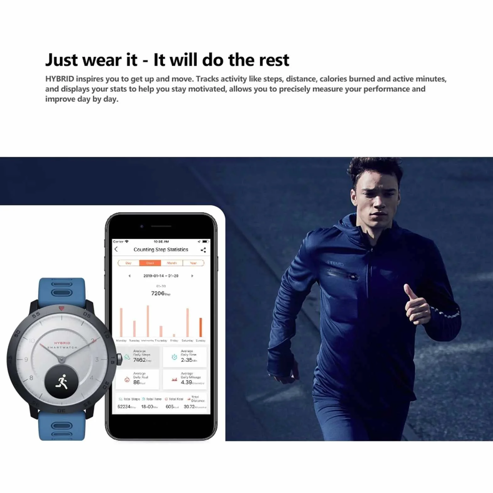 Inteligentny zegarek dla mężczyzn Zegarek na rękę z funkcją śledzenia snu Inteligentny zegar Sport Wodoodporny męski Smartwatch Wiadomość z przypomnieniem Monitorowanie snu Śledzenie aktywności