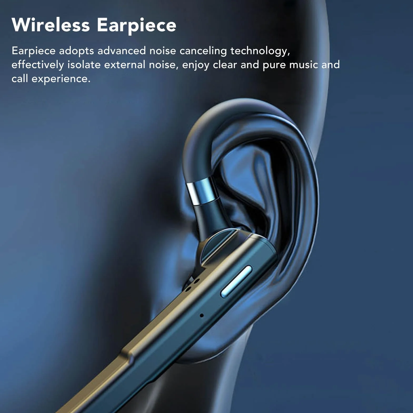 Słuchawki Bluetooth 5.1 wodoodporne z wyświetlaczem i redukcją szumów