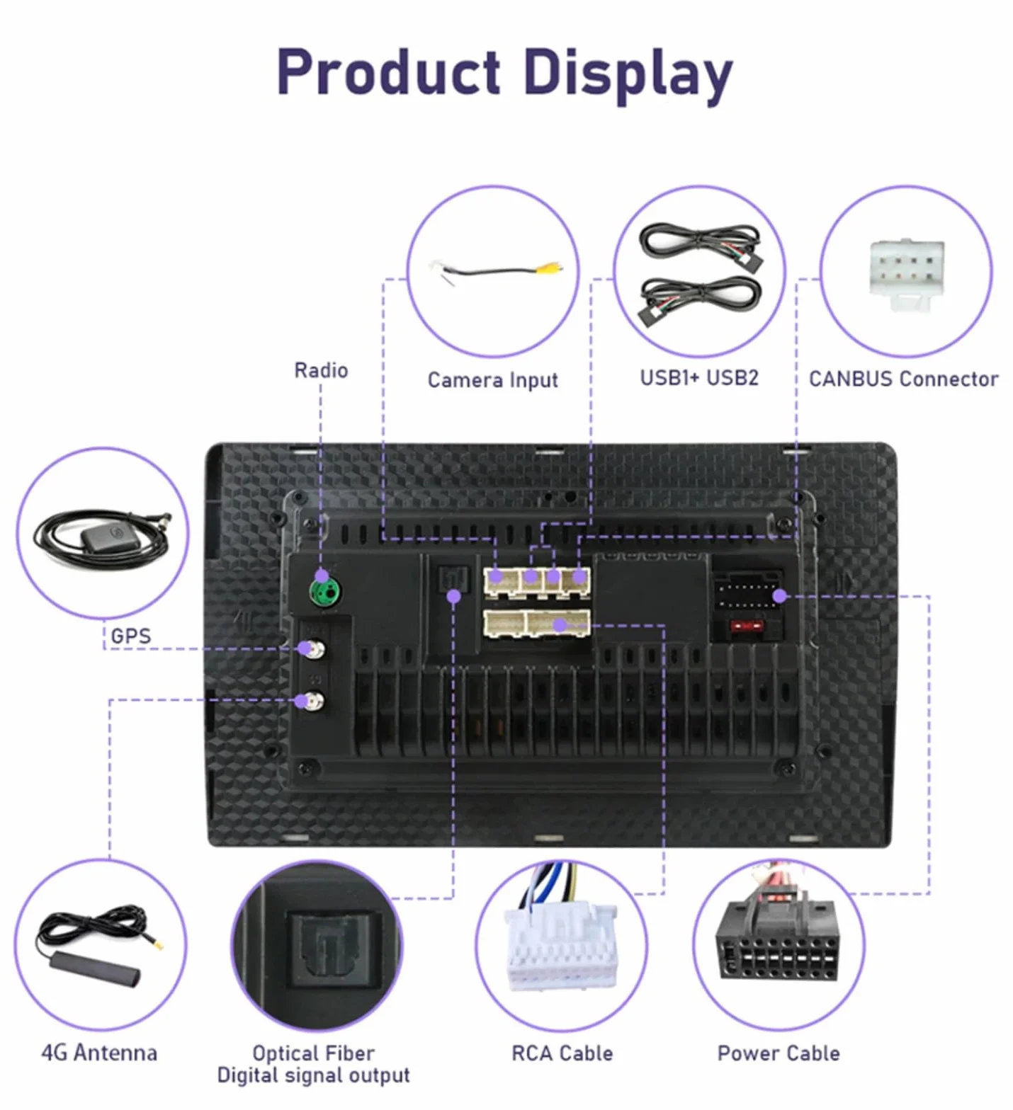 Android 15 Car Stereo 9" Samochód Dla Toyota Corolla 11 Auris 2017-2018,M106
