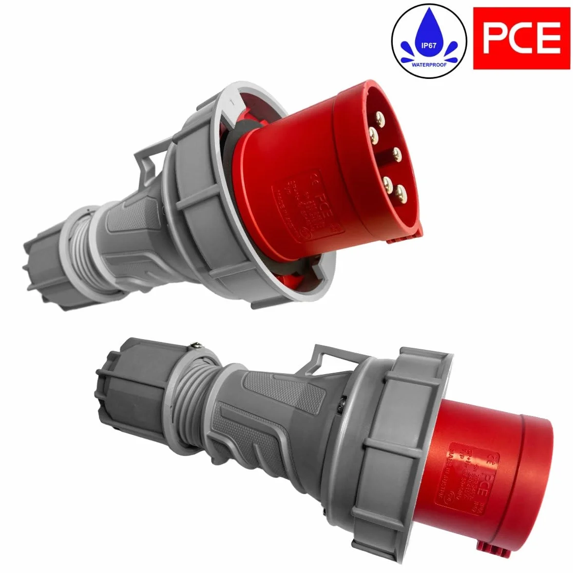 Hilark Cable Tech Przejściówka siłowa IP67, adapter 125A 5P na 63A 5P 3M