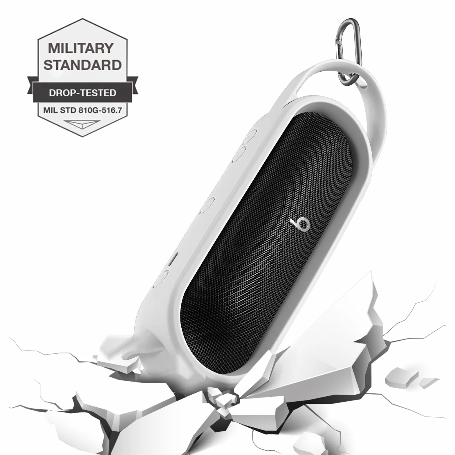 Silikonowe etui do Beats Pill Głośnik Bluetooth Pokrowiec ochronny Silikonowy miękki rękaw zapobiega zadrapaniom (szary)