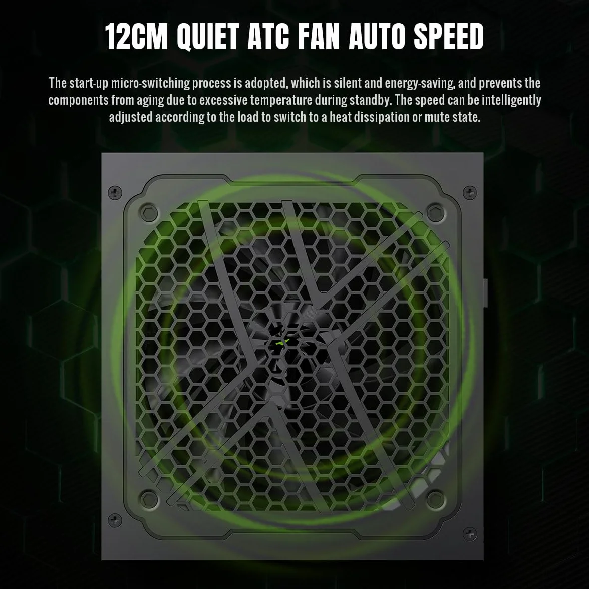 GAMEMAX GX 750GF Zasilacz PC 750W Pełnie Modułowy ATX 3.0, Wsparciem PCIe 5.0, 80 Plus Gold, Wszystkie Kondensatory Stałe, Wentylator FDB o Wymiarach 120mm, 10-Latowa Gwarancja, Czarny