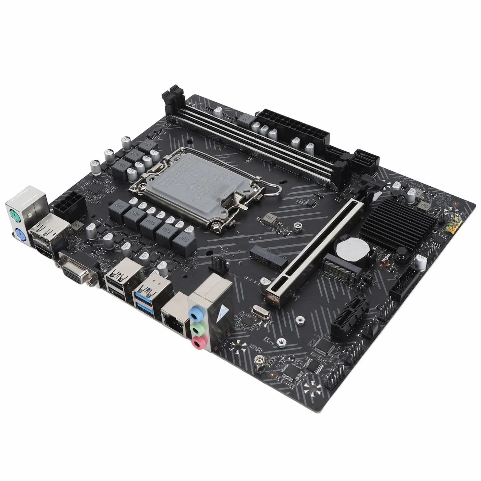 Denash Komputer Wysokowydajny Komputerowa Płyta Główna DDR4 2133HMZ Zestaw Pamięci PCIE 4.0 X16 NVME M.2 Port LGA1700 Pin Atx Core 12 13 Gen CPU dla Profesjonalistów (H610 Mothe Board+8 GB x 2