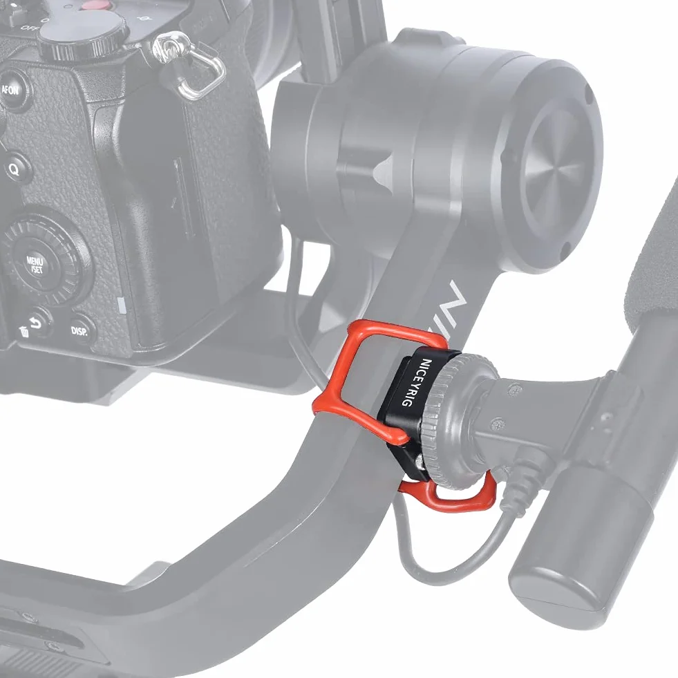 NICEYRIG Zacisk zimnej stopki z gumowymi taśmami do mikrofonu, monitora i świateł LED | Zacisk zimnej stopki, gumowe taśmy podtrzymujące, adapter zimnej stopki, uchwyt mikrofonowy, monitor i wspornik świetlny LED